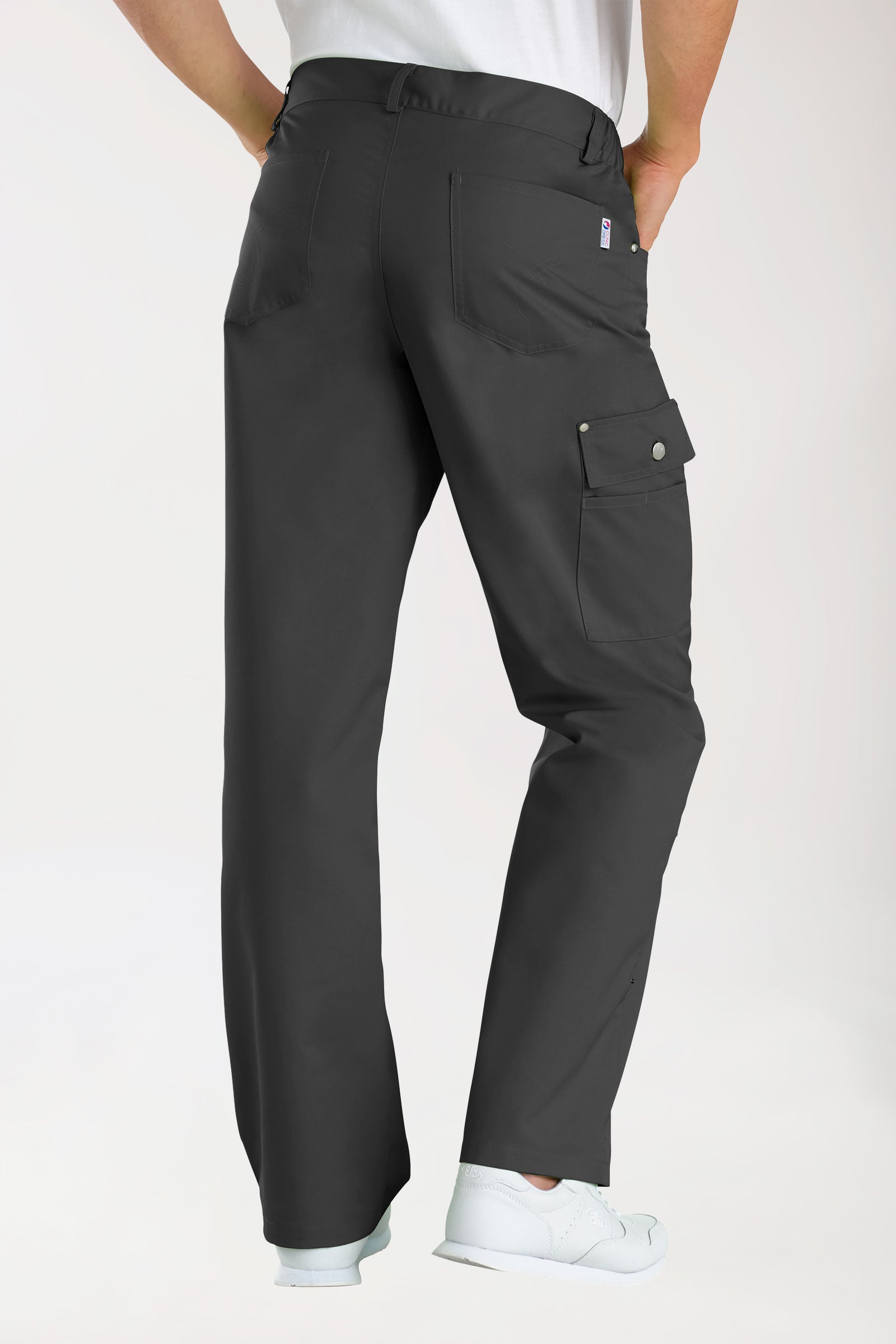 JUST STRONG Hose Unisex - Teilgummibund anthrazit, Rückansicht 