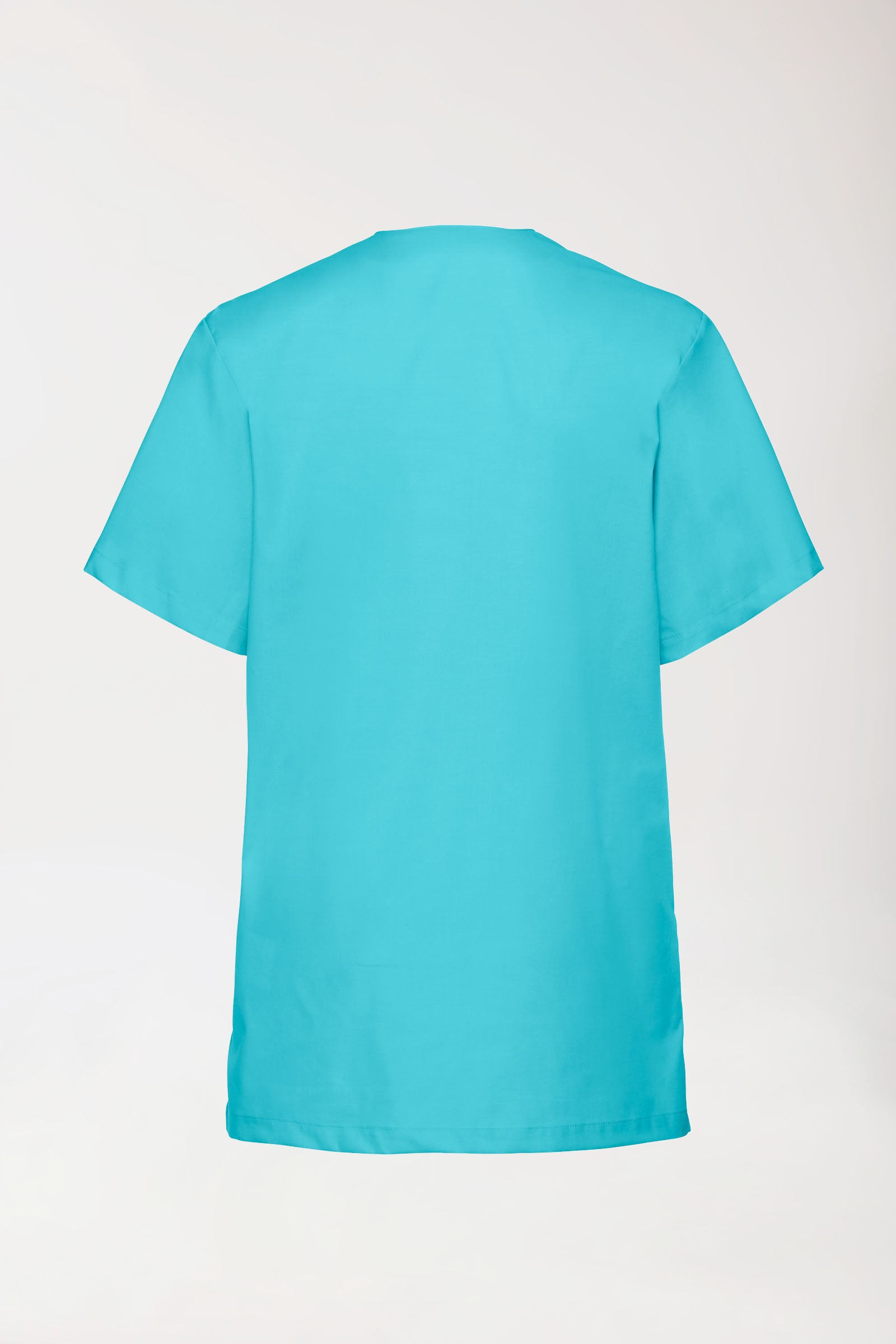 Stretch Schlupfkasack Unisex - V-Ausschnitt curaçao, Rückansicht 