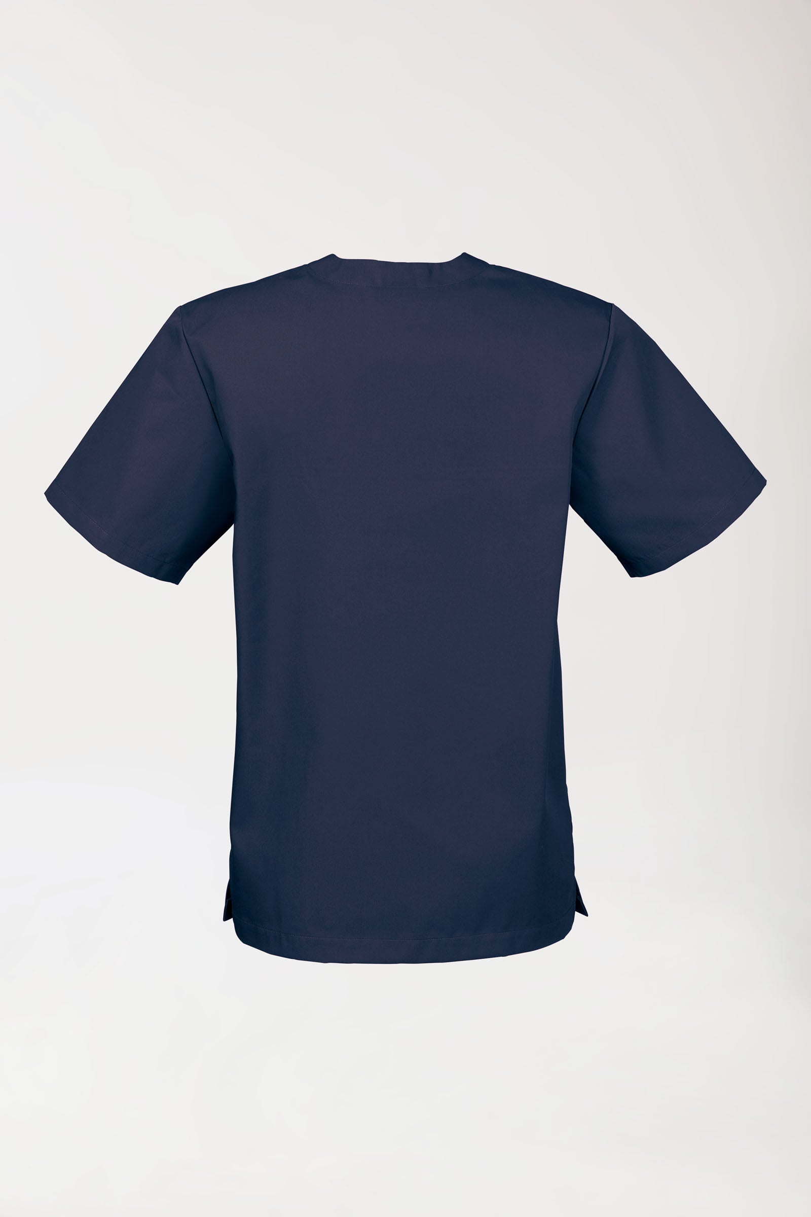 Stretch Schlupfkasack Herren - V-Ausschnitt navy, Rückansicht 