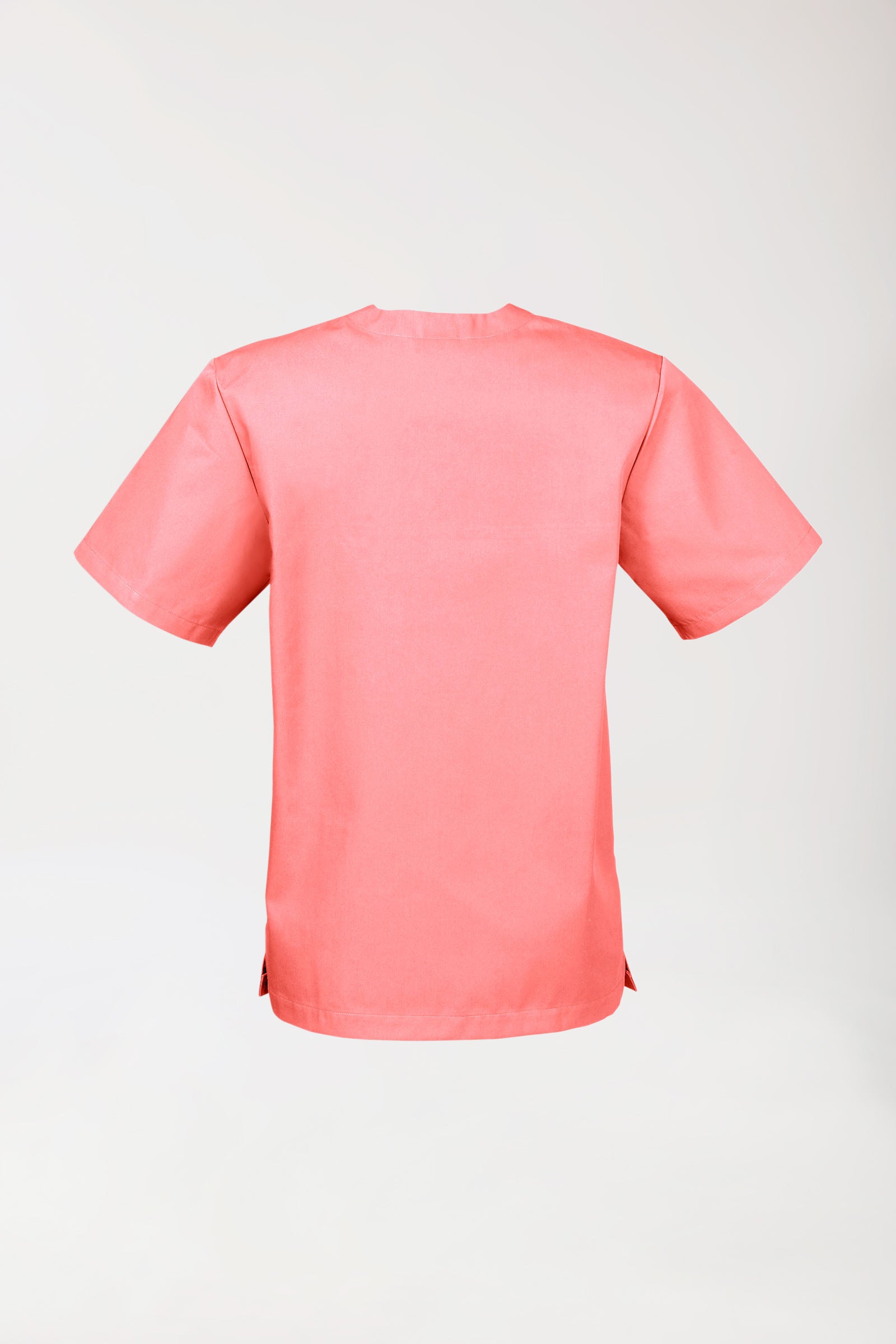 JUST STRONG Schlupfkasack Unisex - V-Ausschnitt pfirsichrosa, Rückansicht 