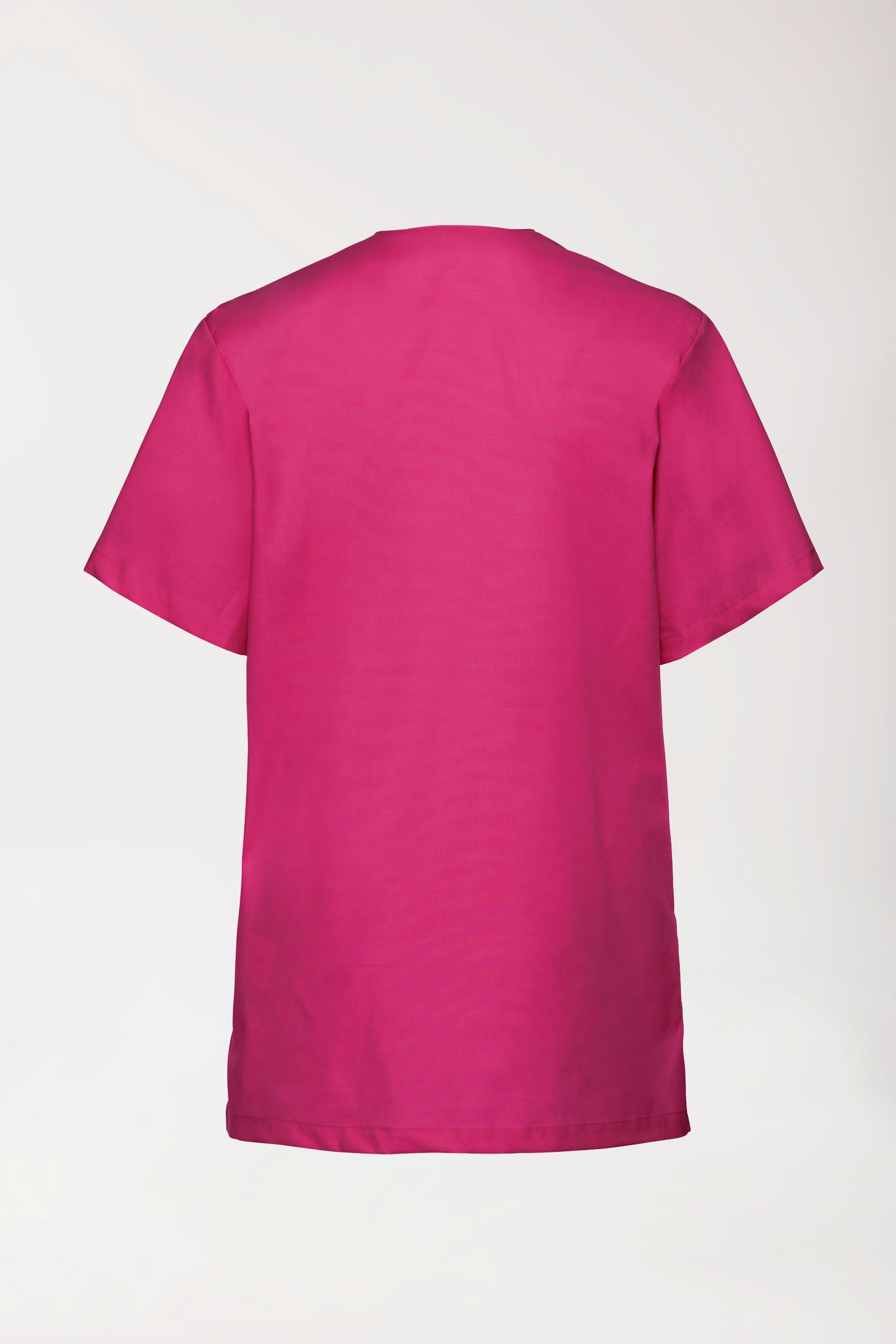 Stretch Schlupfkasack Unisex - V-Ausschnitt pink, Rückansicht 