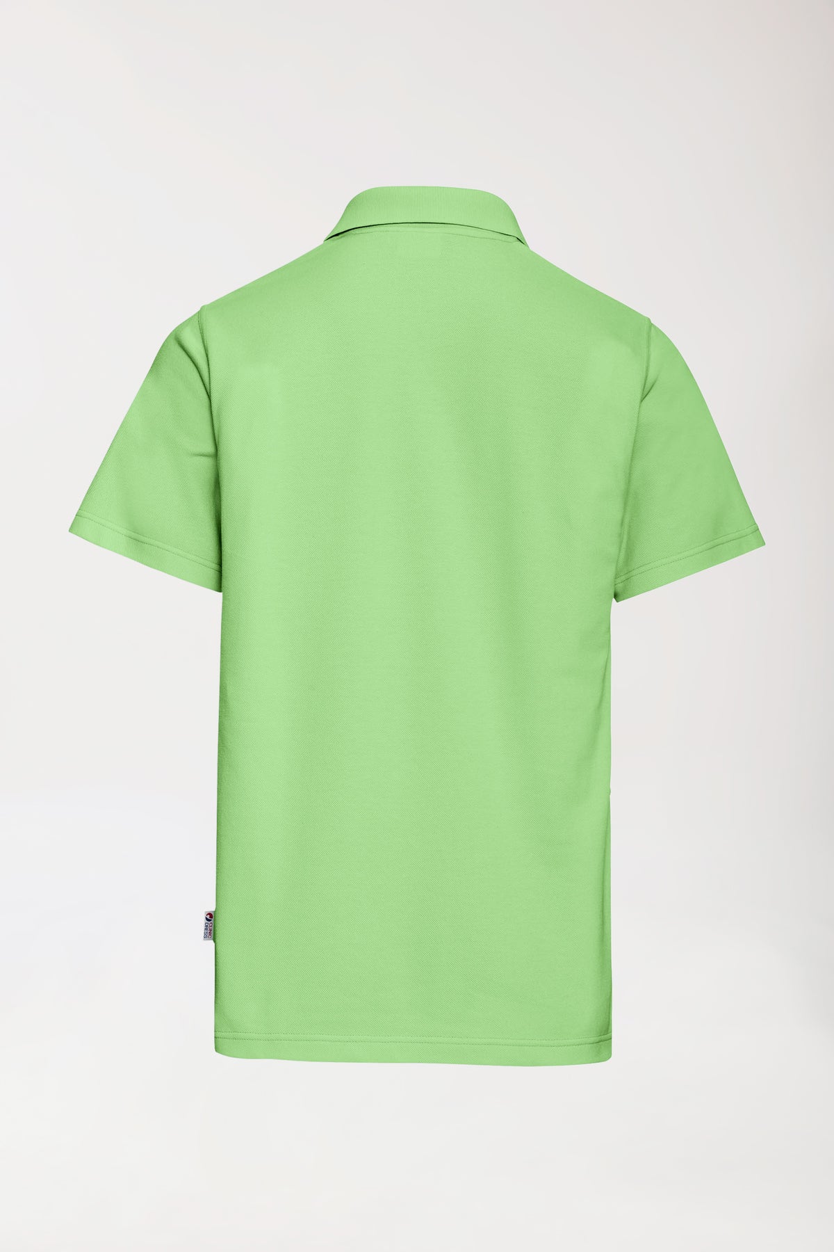 CORE Shirt Unisex - Polokragen apfelgrün, Rückansicht 