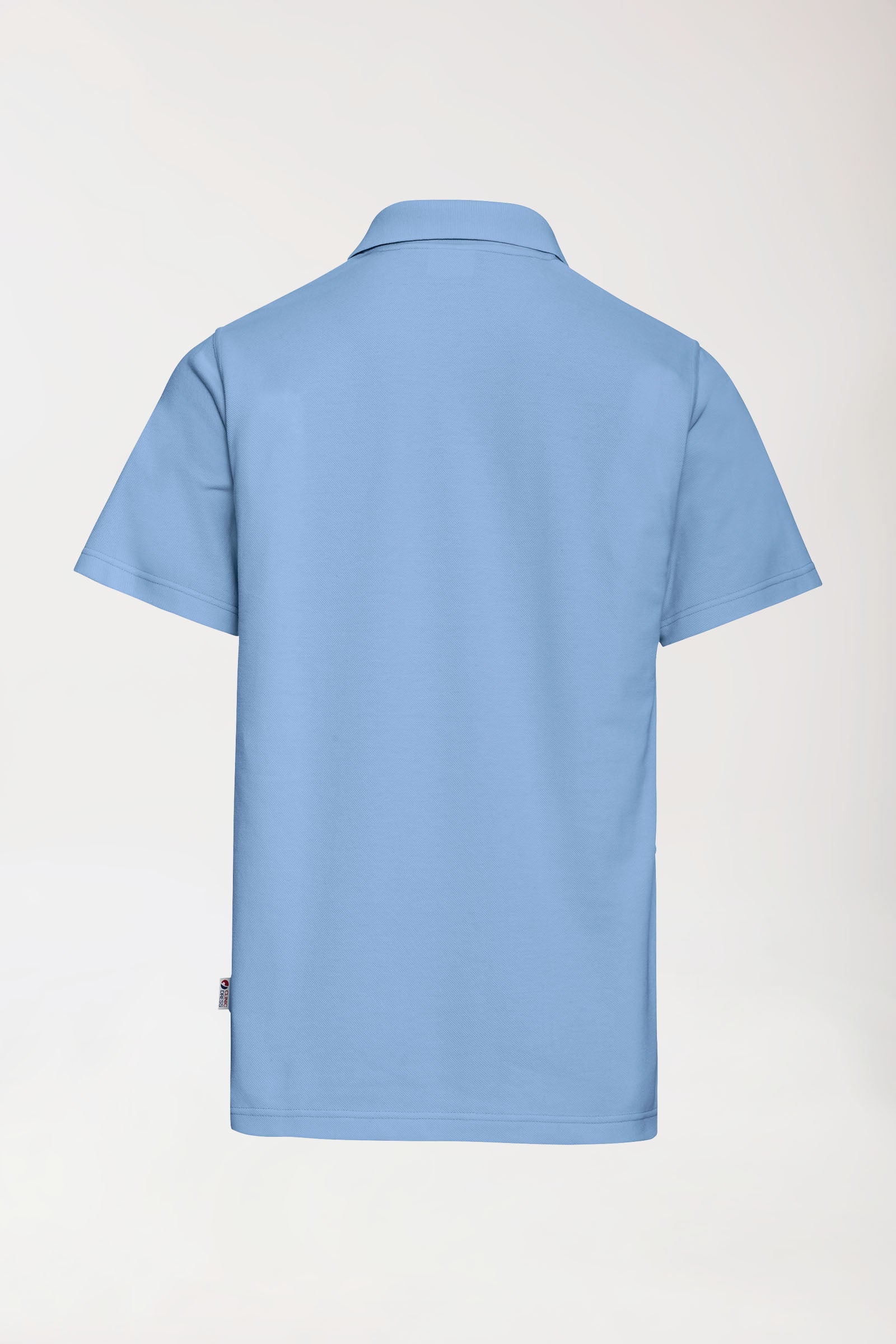 CORE Shirt Unisex - Polokragen himmelblau, Rückansicht 