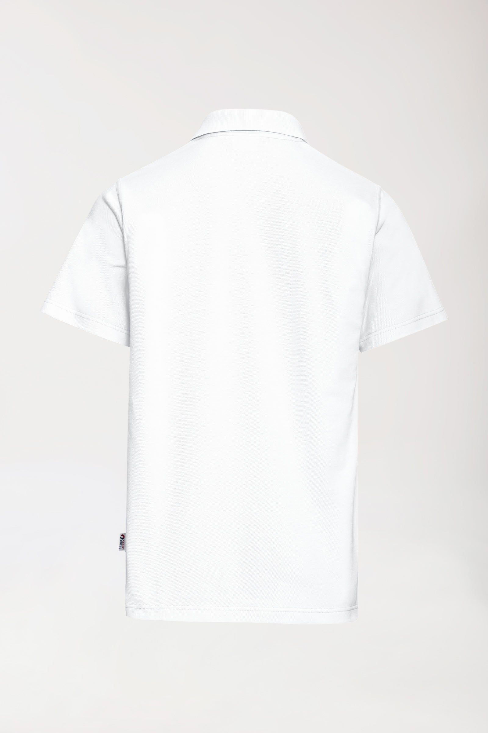 CORE Shirt Unisex - Polokragen weiß, Rückansicht 