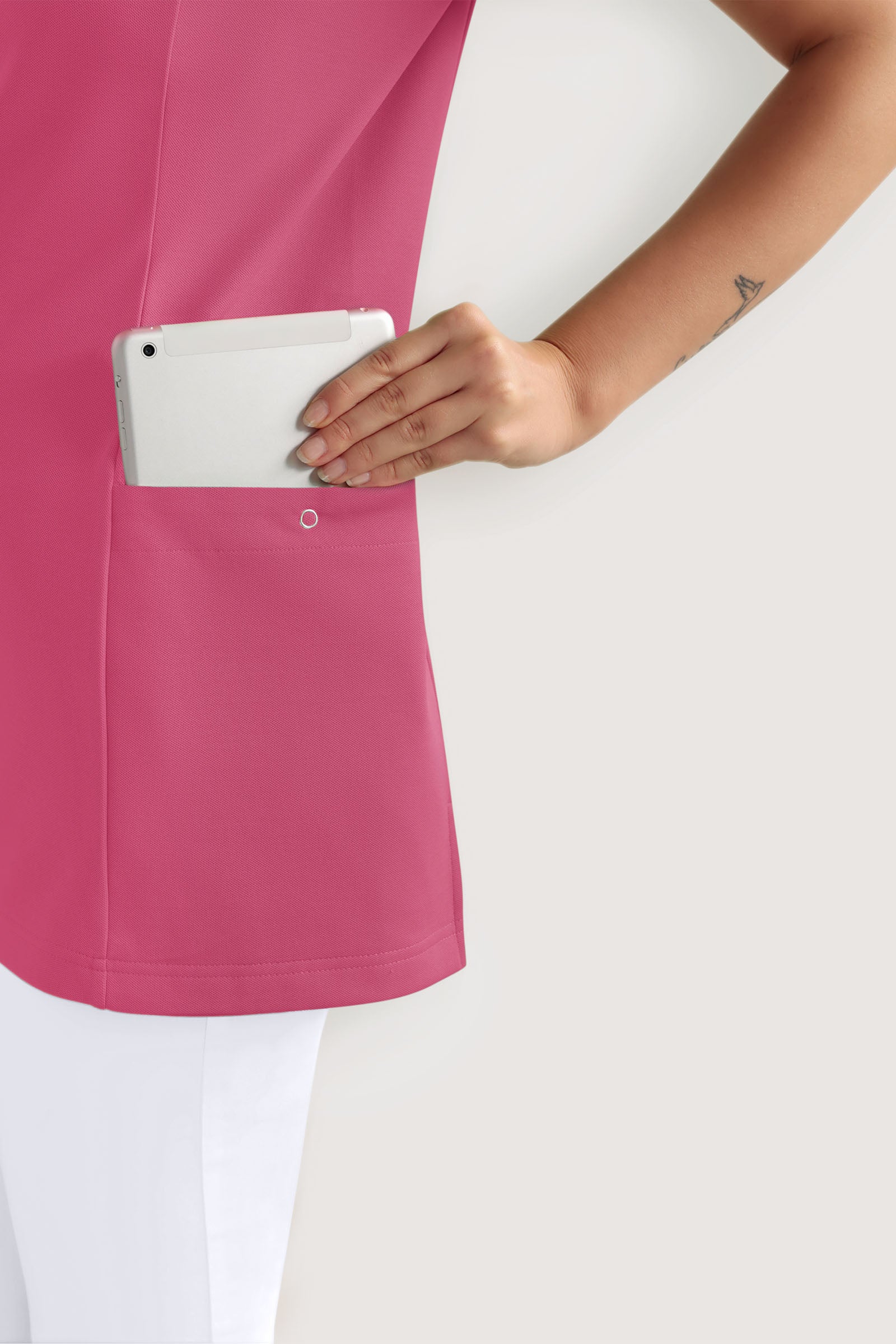 COMFY FLEX Stretch Schlupfkasack Damen - Herzausschnitt rosenholz