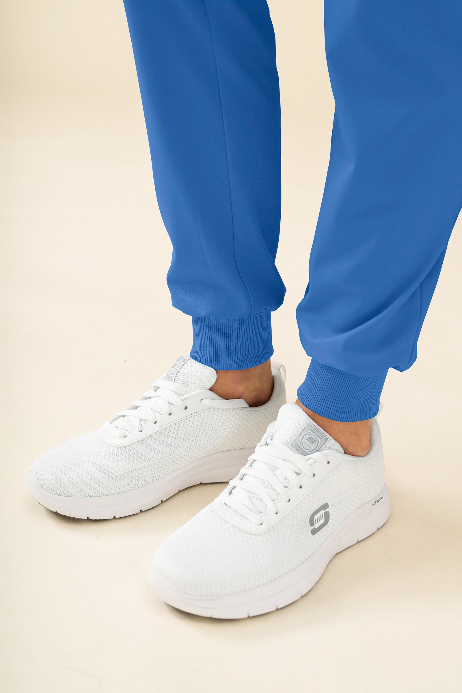 KAERE Hose Herren - Saumbündchen Kurzgr. mit Beintaschen blau