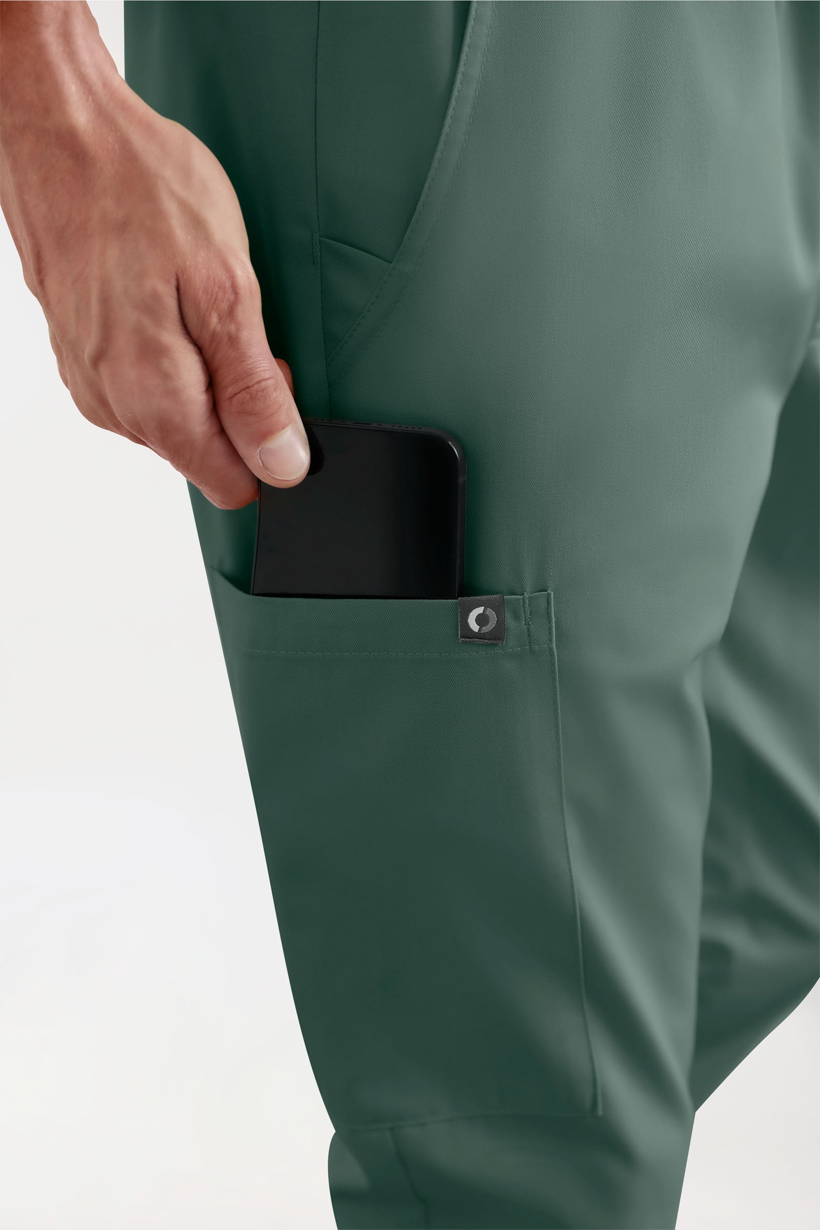 GREEN Stretch Hose Herren - Jogpants Style dunkelgrün