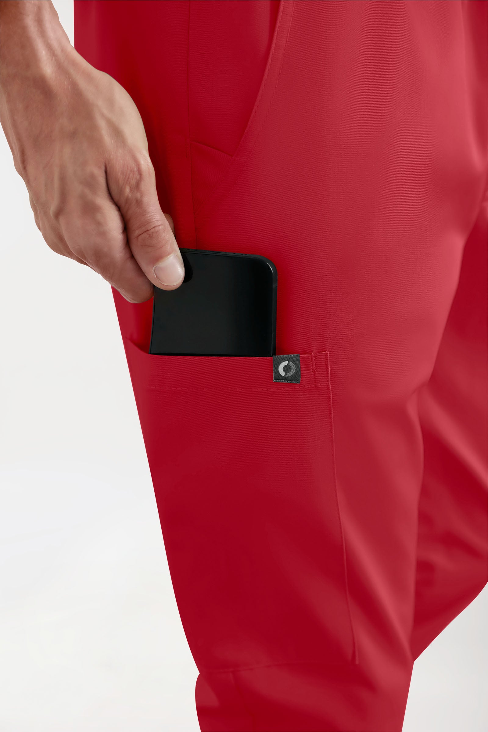 GREEN Stretch Hose Herren - Jogpants Style rot