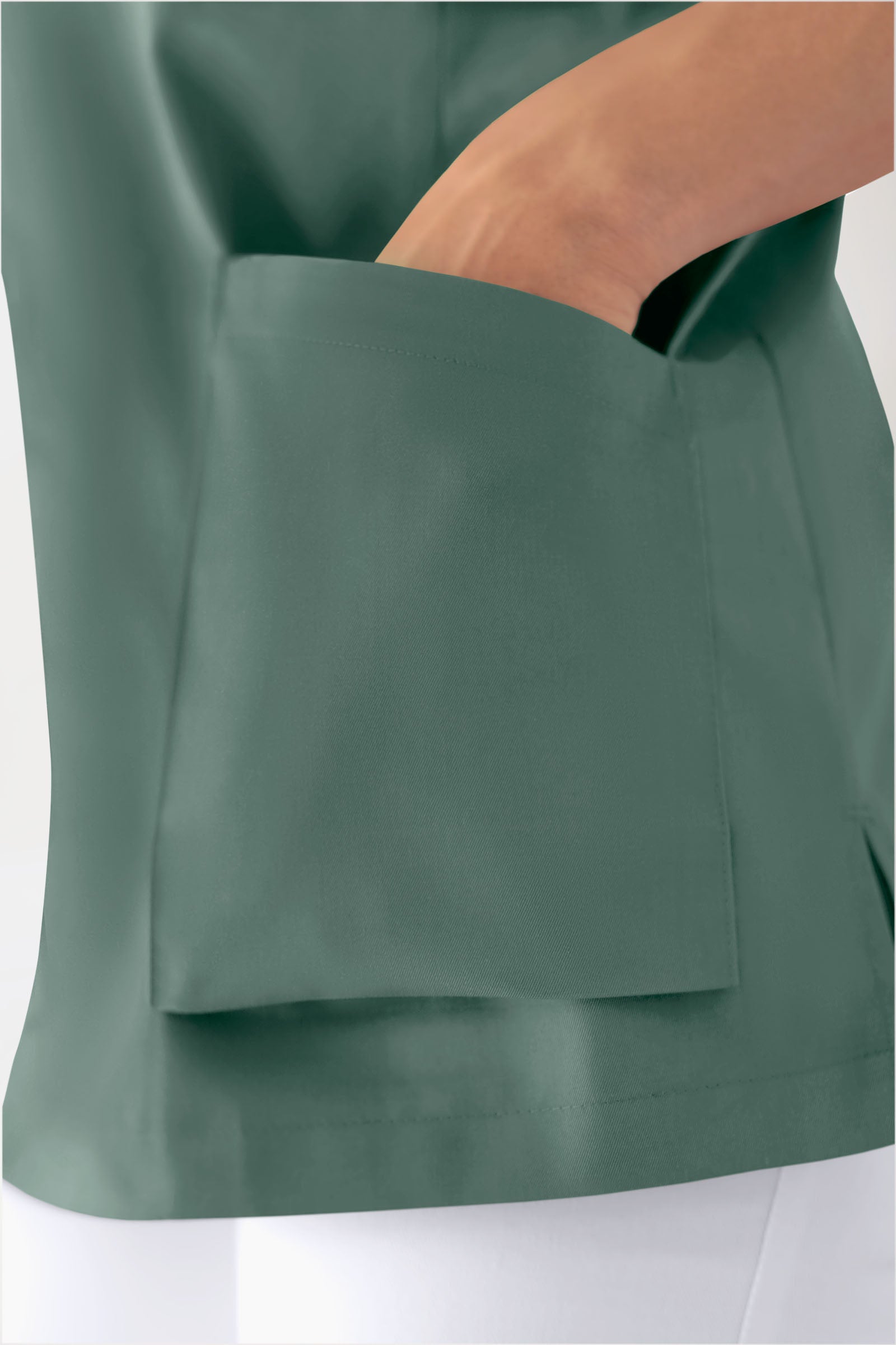 CORE Schlupfkasack Herren - V-Ausschnitt dunkelgrün