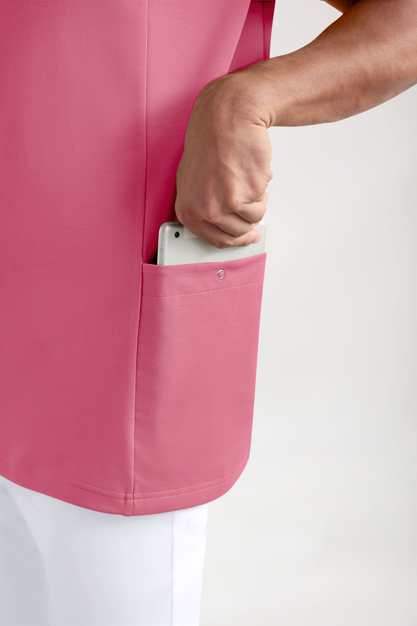 COMFY FLEX Stretch Schlupfkasack Herren - Polokragen rosenholz