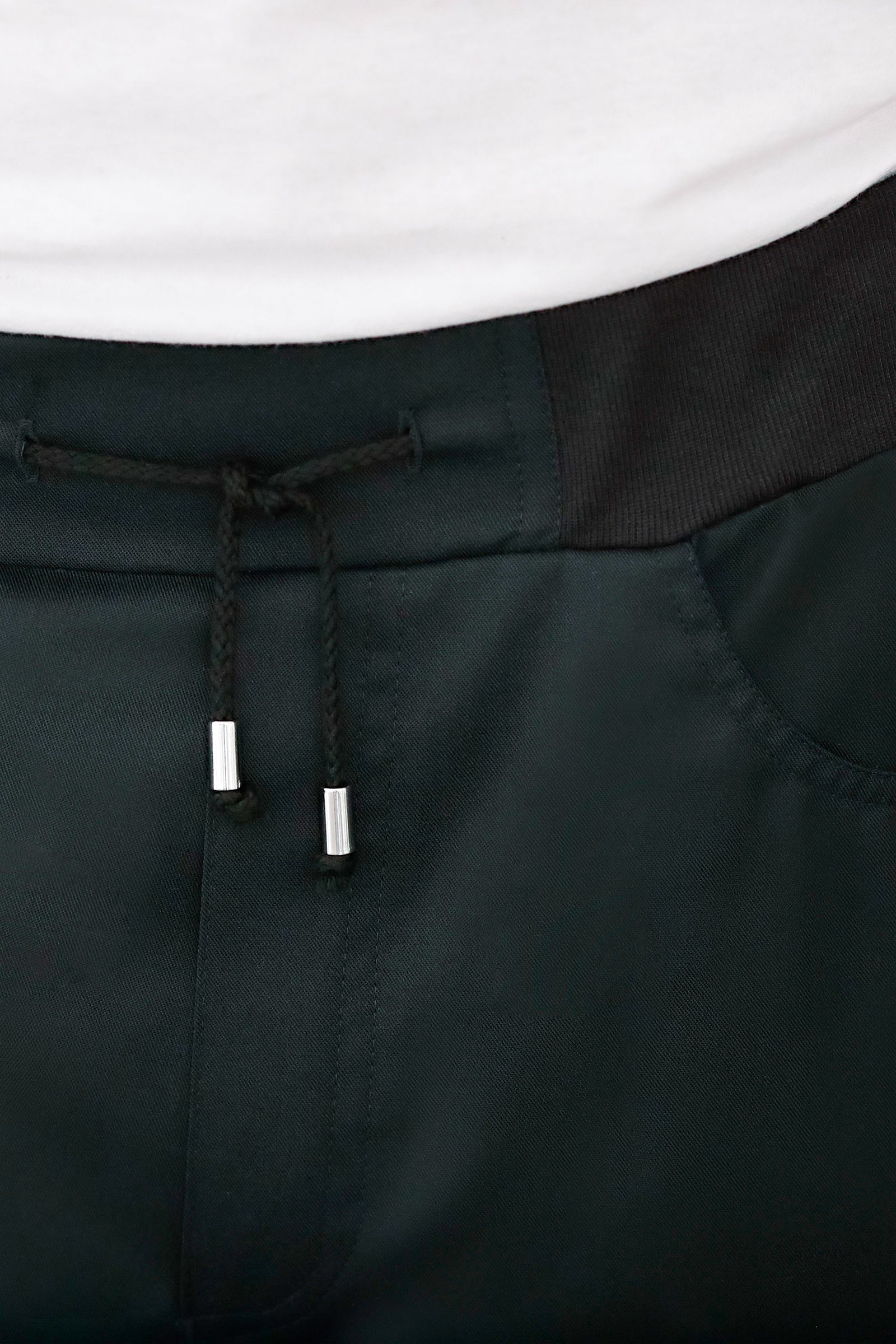 Hose für Damen Strickbund Schwarz