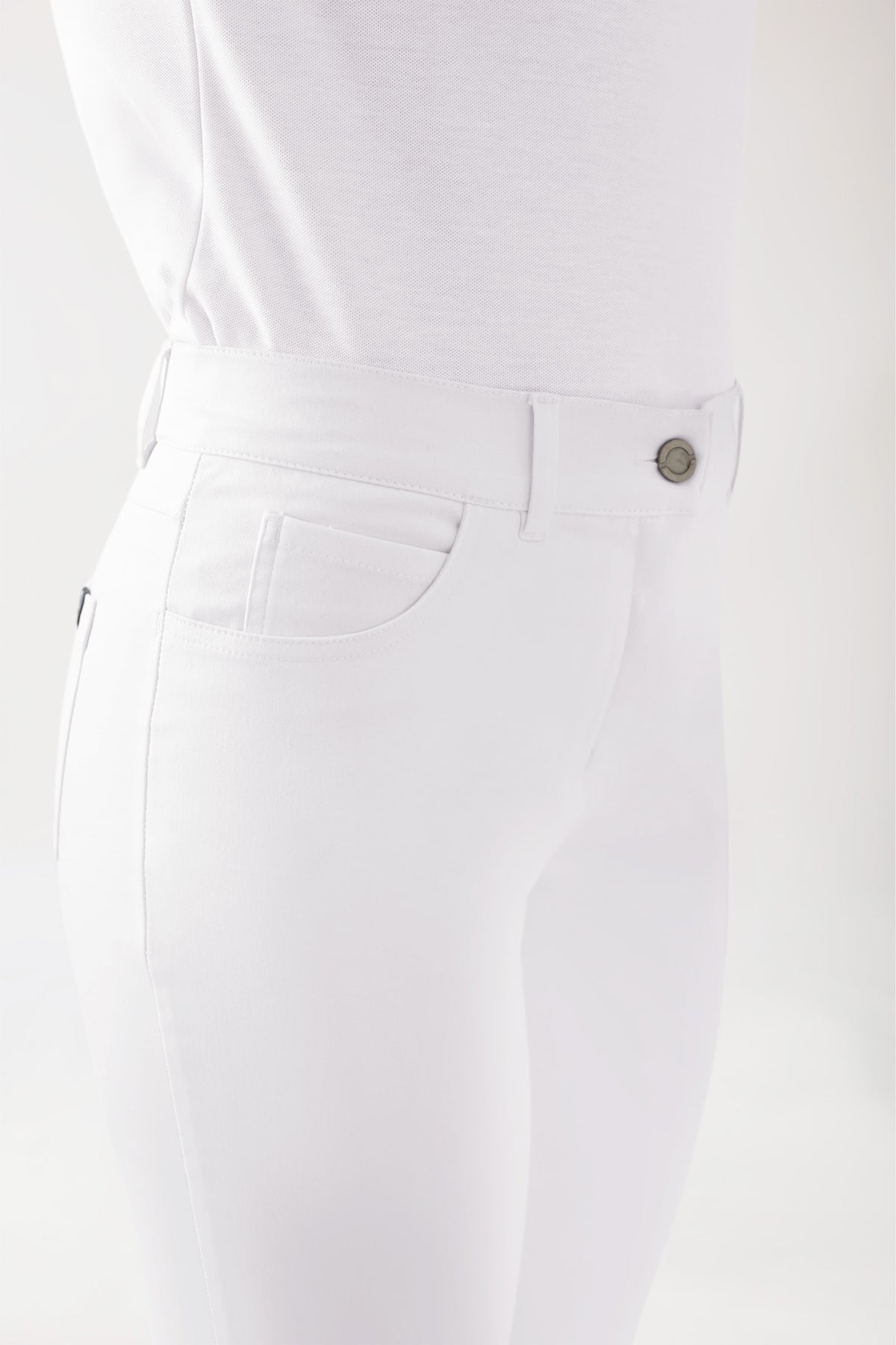 COMFY FLEX 5-Pocket Hose Damen - gerades Bein weiß