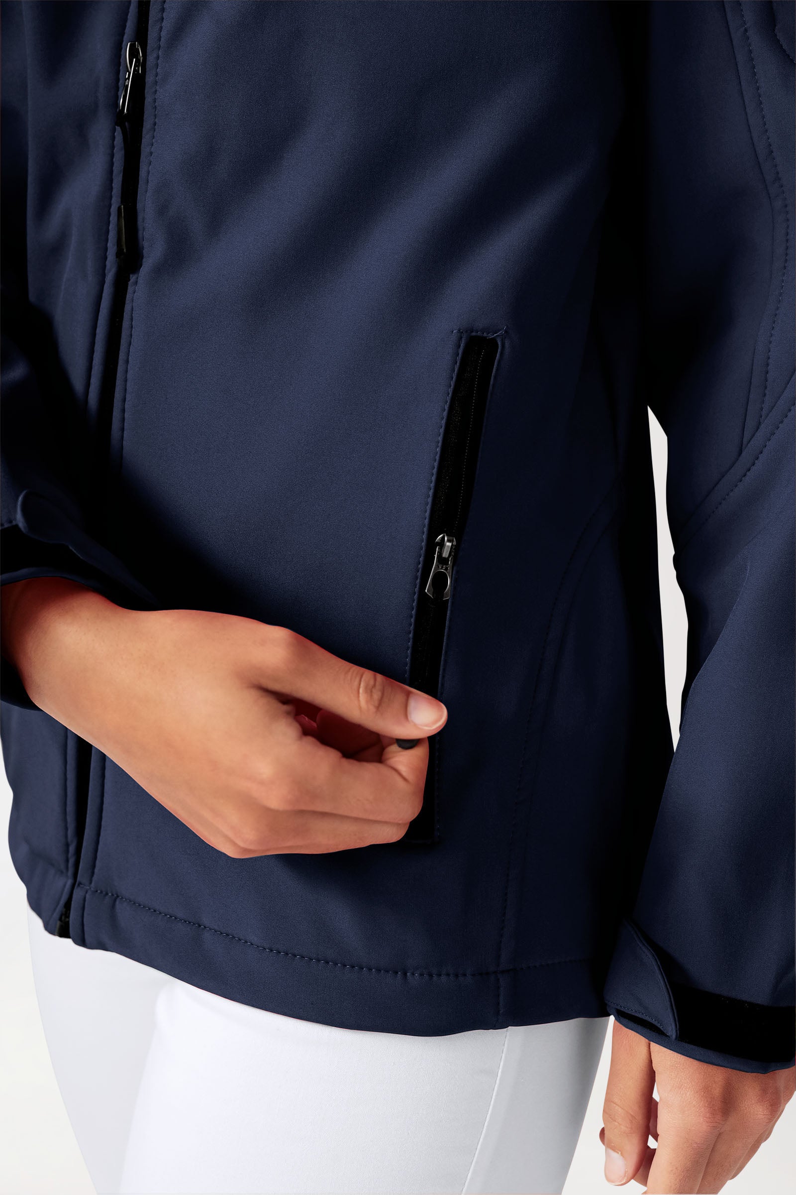 Softshell Jacken Unisex - mit Kapuze navy