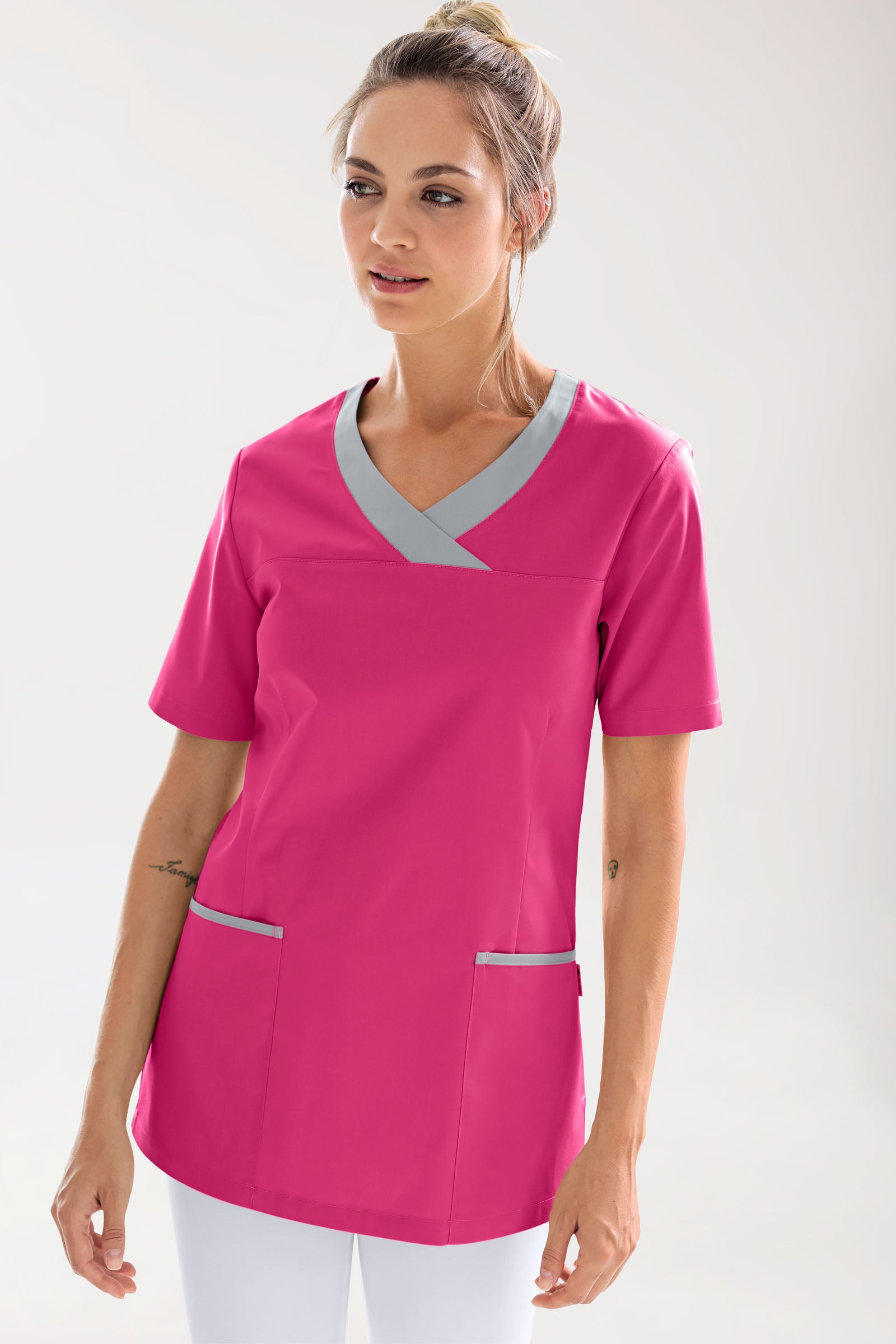 CORE Schlupfkasack Damen pink/grau