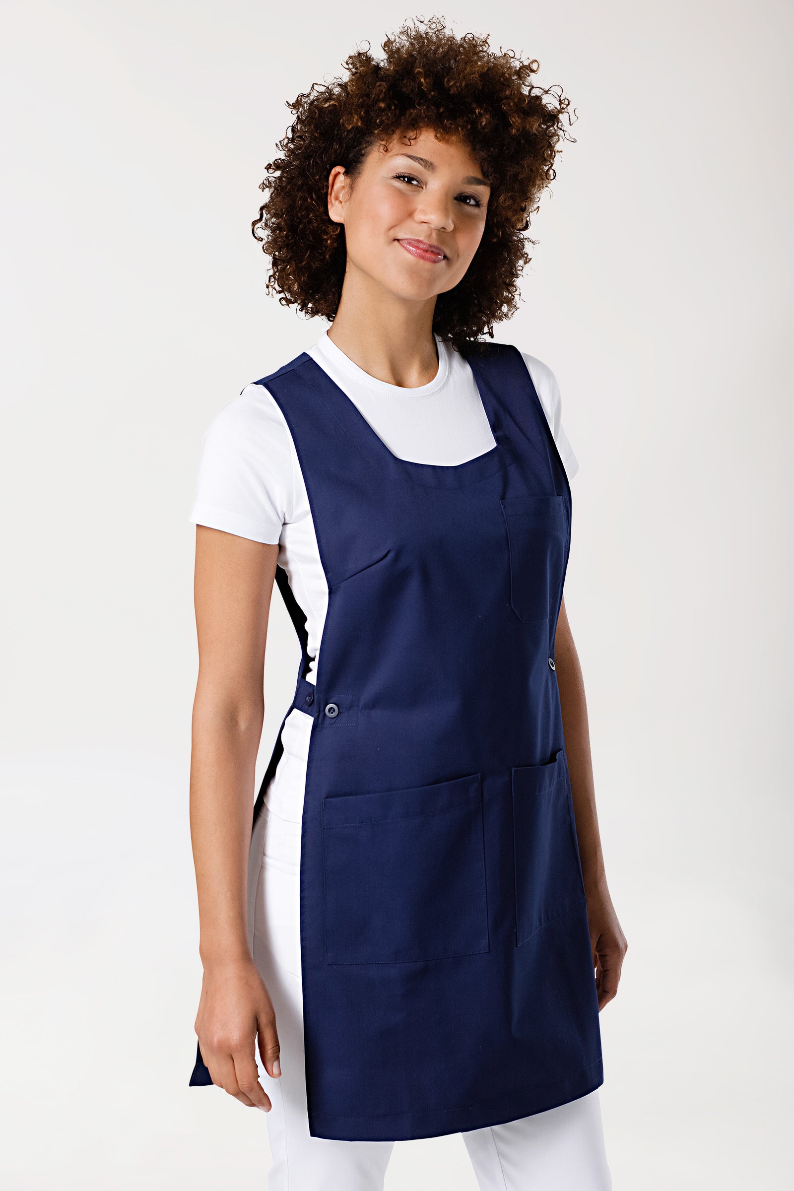 JUST STRONG Überwurfschürze Damen navy