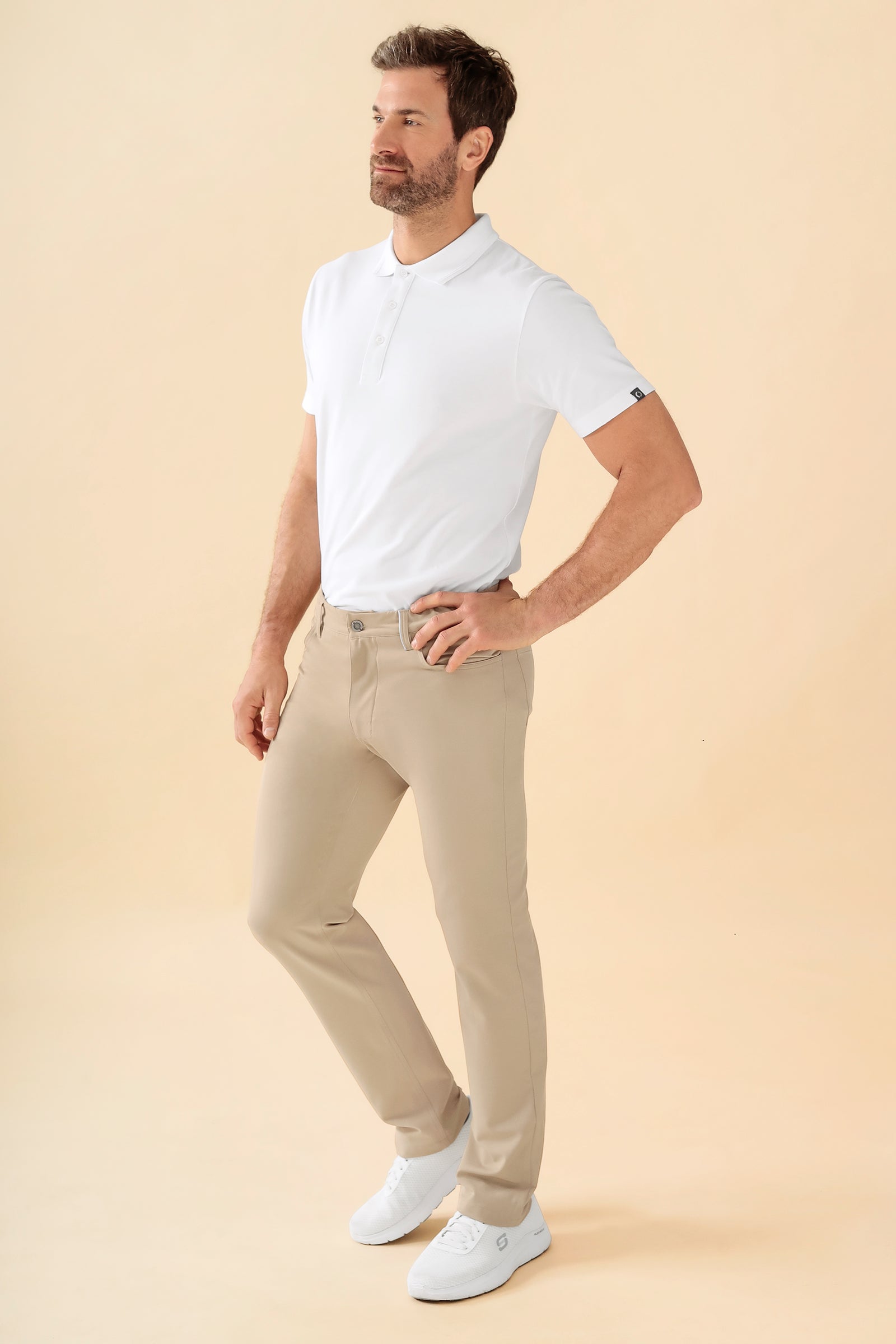 KAERE Hose Herren - 5-Pocket sand, Vorderansicht 