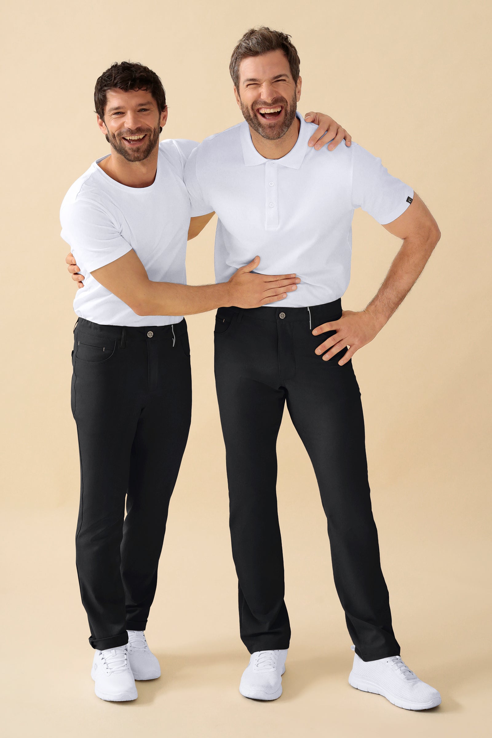 KAERE Hose Herren - 5-Pocket schwarz, Vorderansicht 