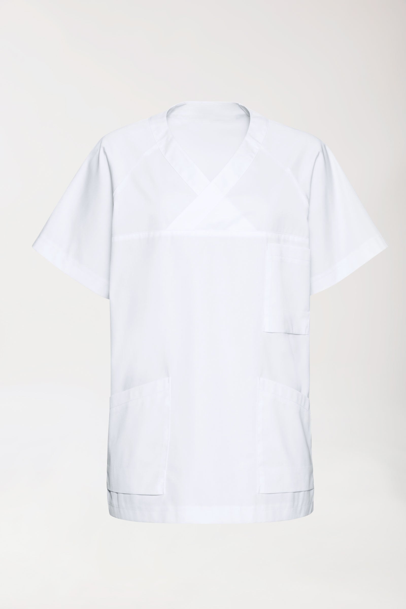 DER Kasack-Kasack Herren - V-Ausschnitt weiß