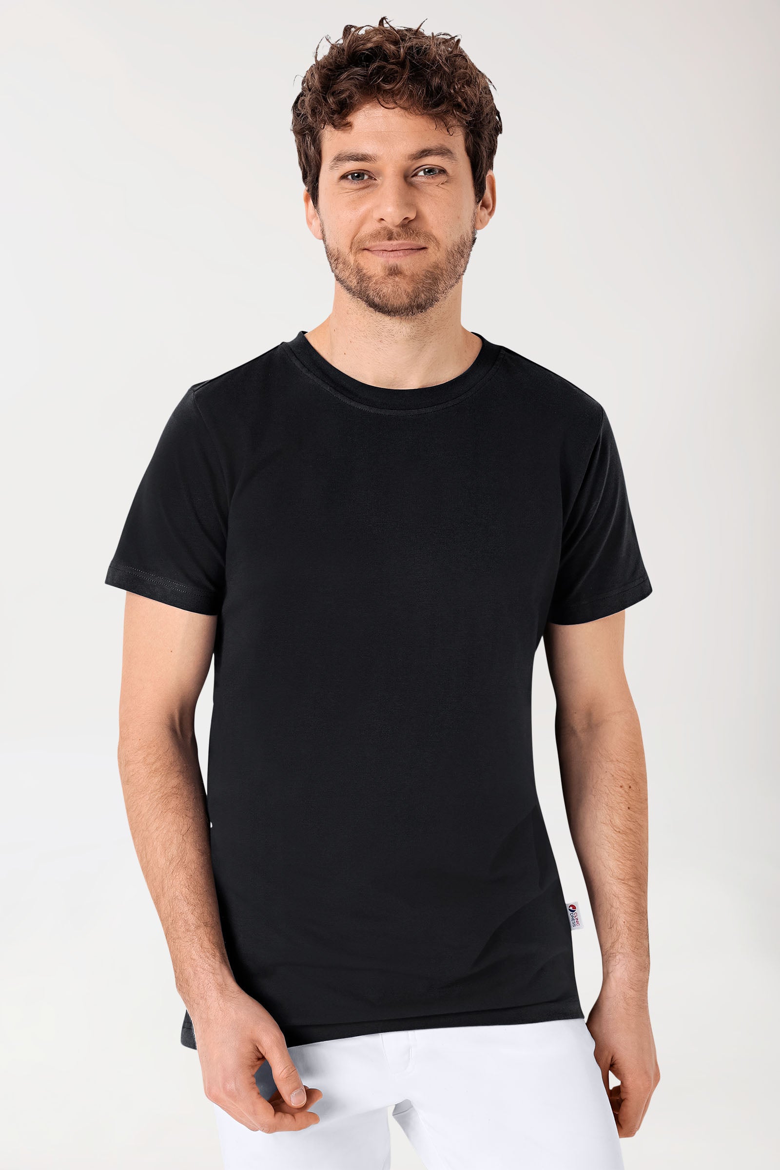 CORE Shirt Herren - Rundhals schwarz, Vorderansicht 