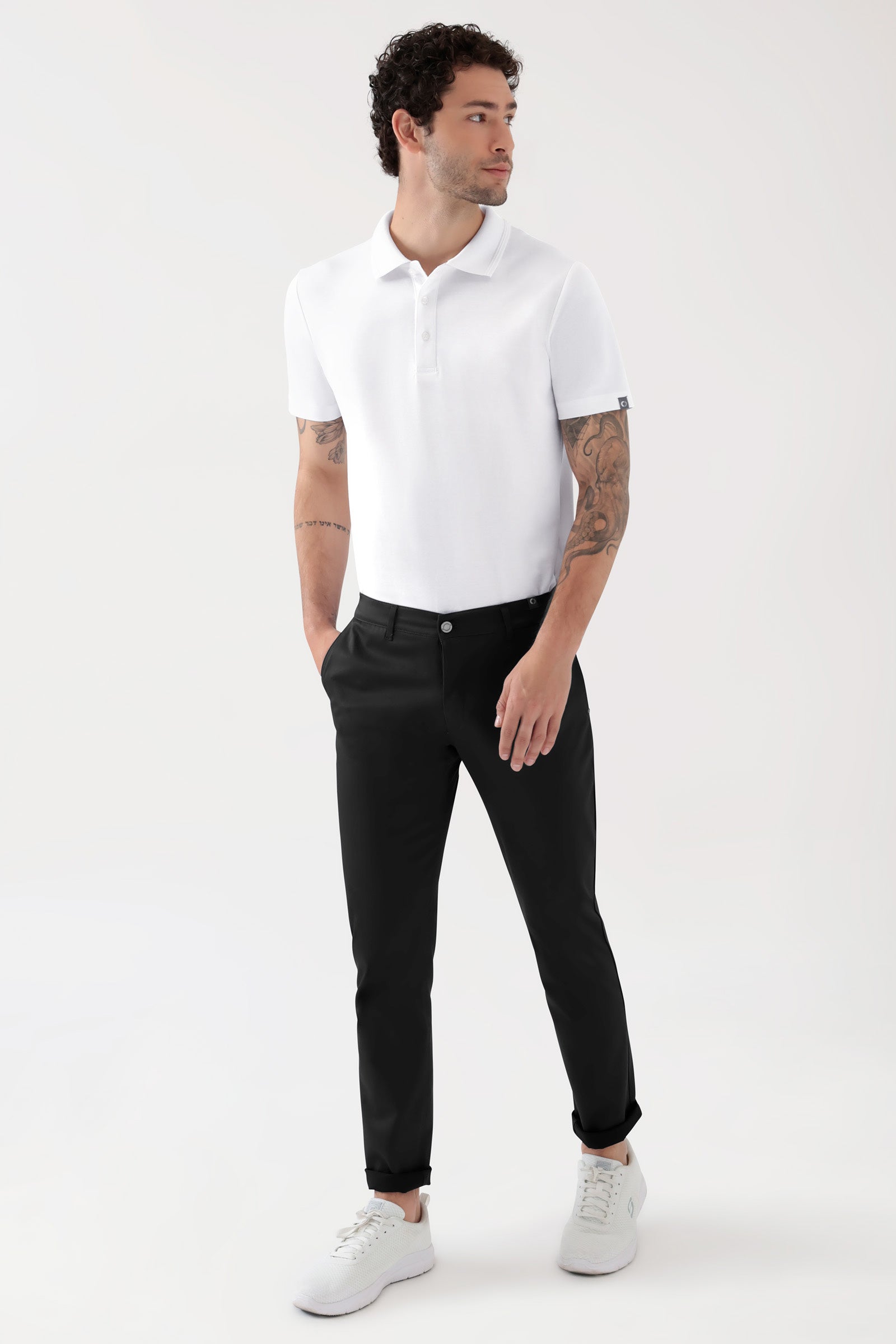 COMFY FLEX Hose Herren - Chino Style schwarz