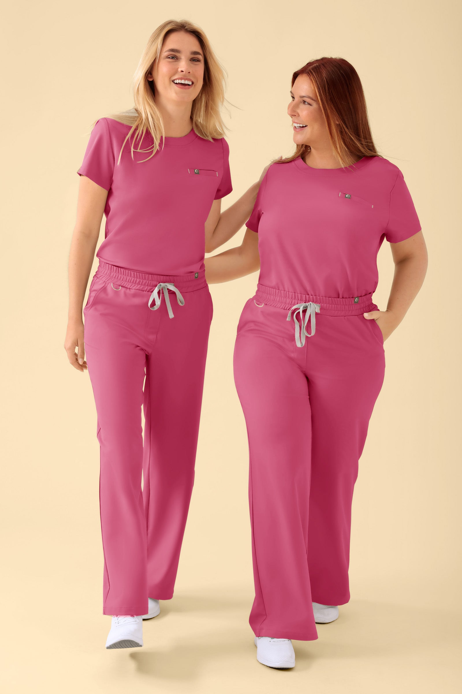 KAERE Shirt Damen - Rundhalsausschnitt rosenholz, Vorderansicht 