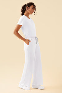 KAERE Hose Damen - weites Bein weiß