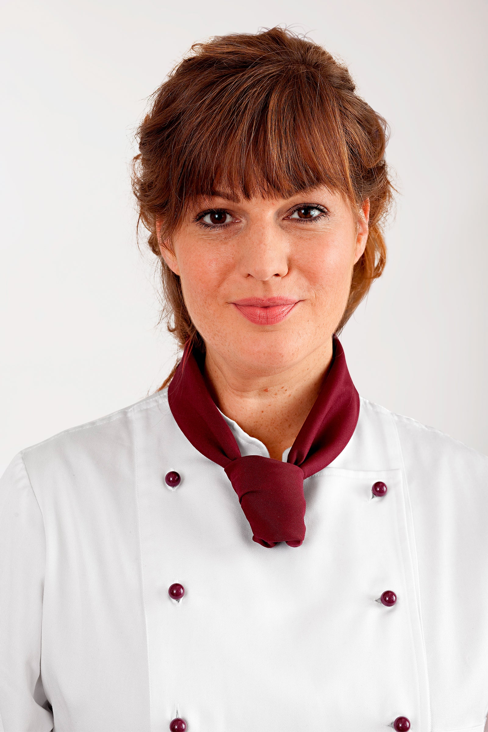 Gastro Halstuch Unisex bordeaux, Vorderansicht 