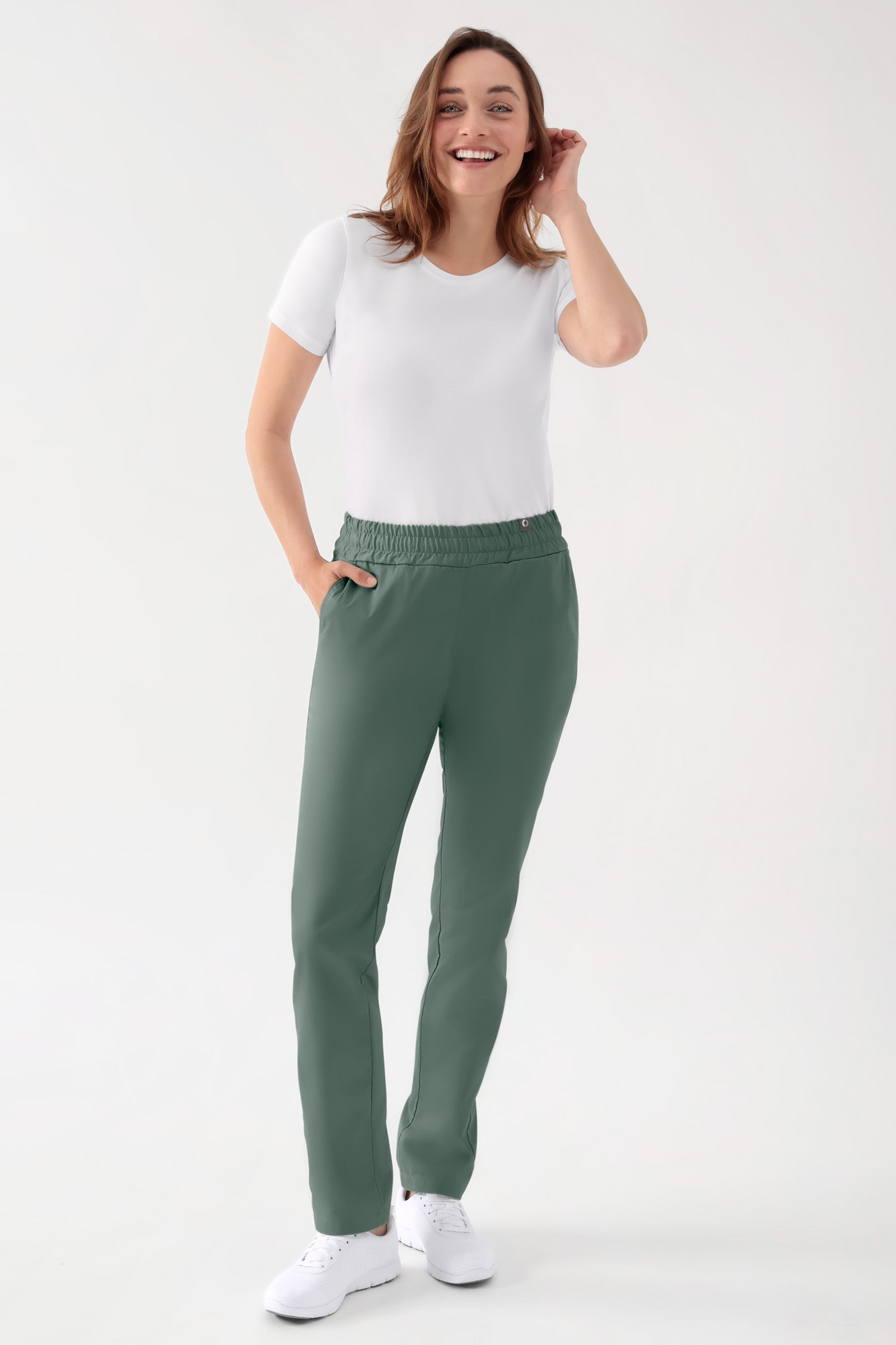 CORE Hose Unisex - hoher Bund dunkelgrün