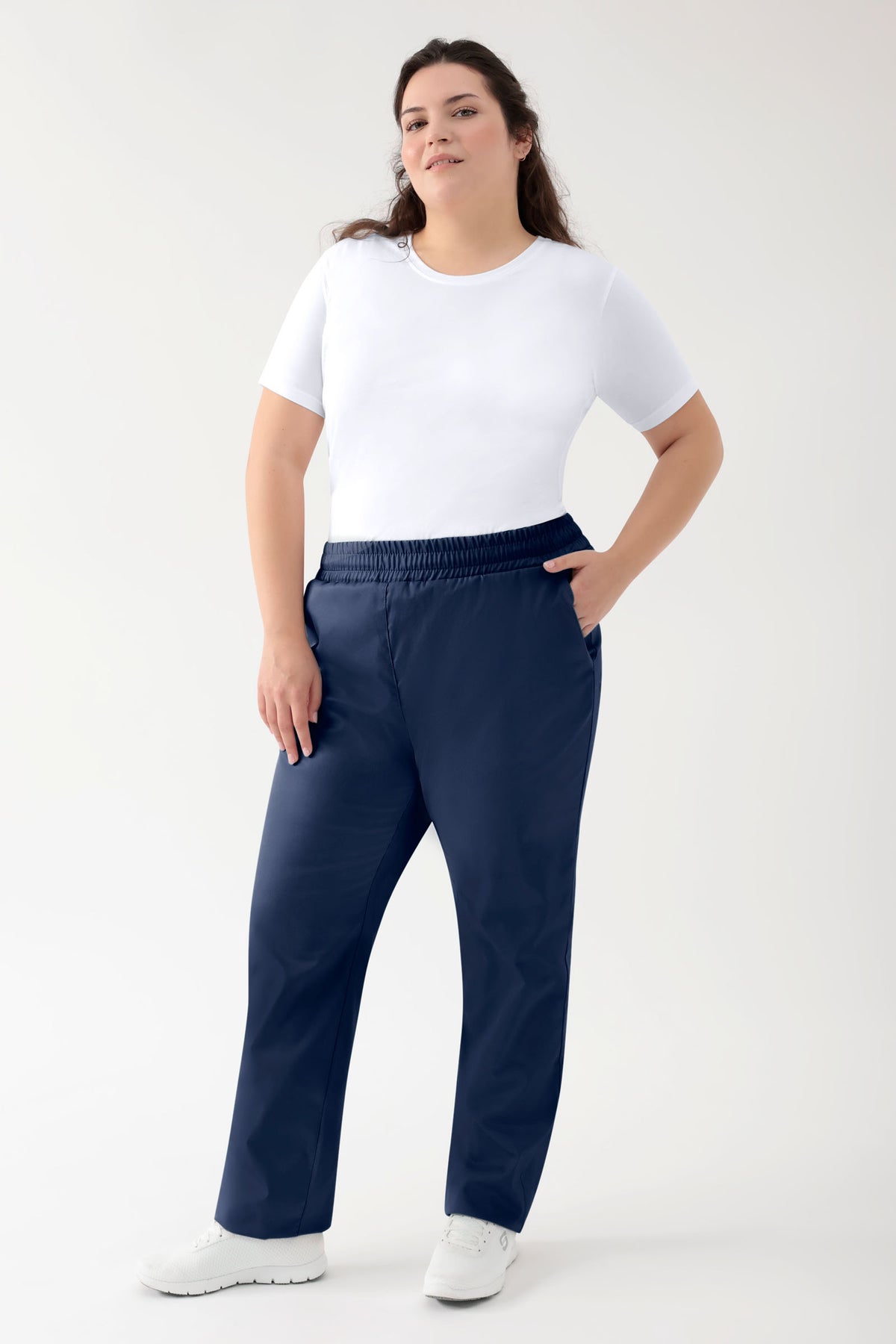GREEN Stretch Hose Unisex - Rundumgummibund navy, Vorderansicht 
