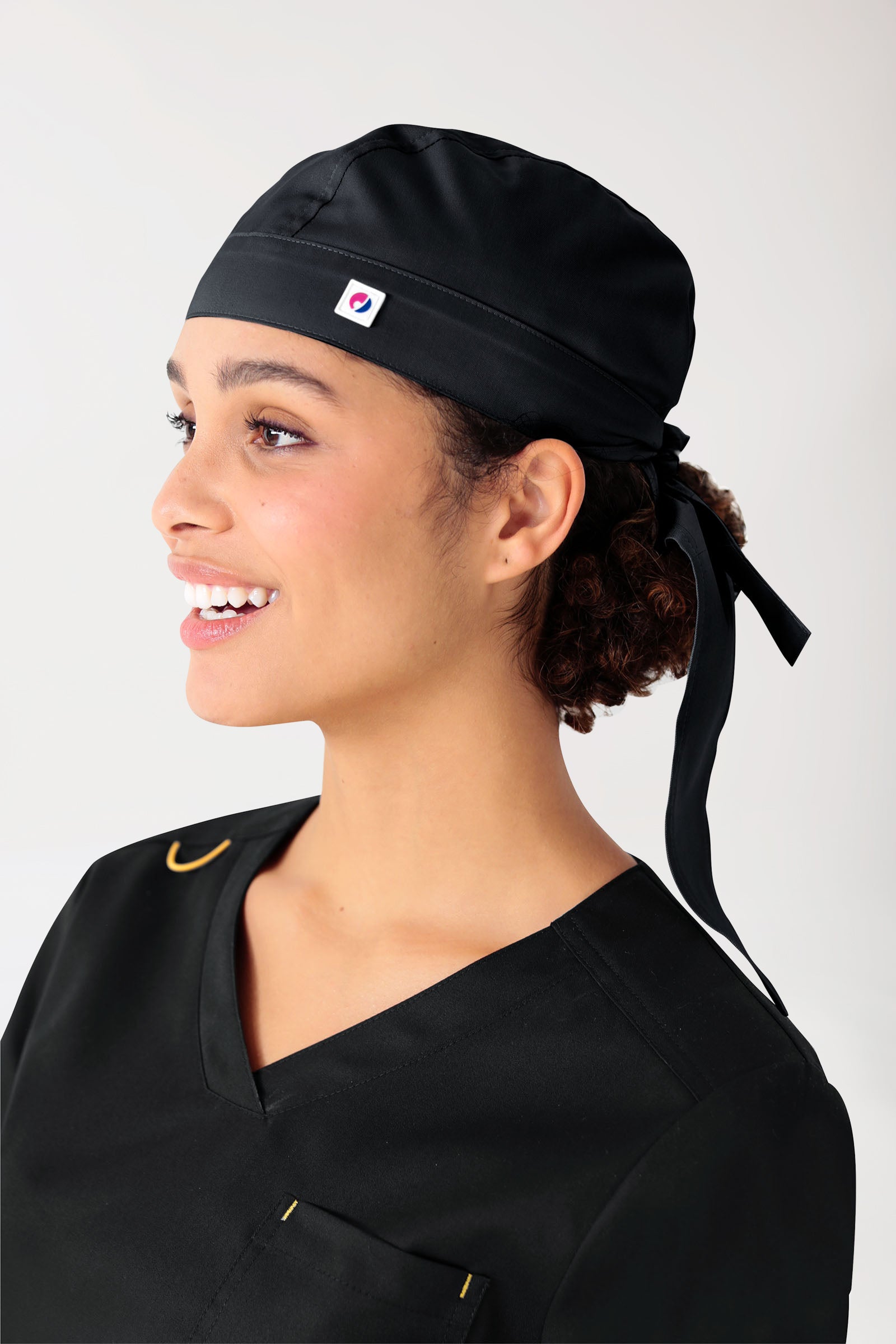 JUST STRONG Bandana Kopftuch Unisex schwarz, Vorderansicht 
