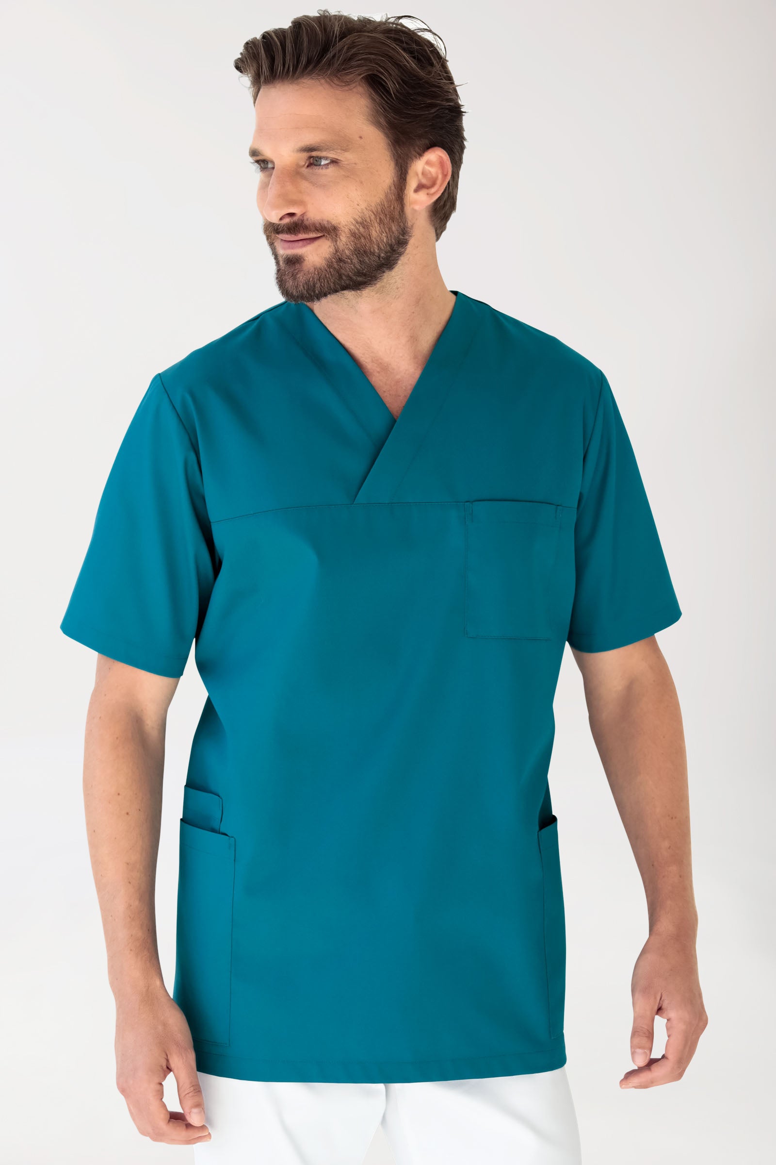 GREEN Schlupfkasack Unisex - Stretch petrol, Vorderansicht 