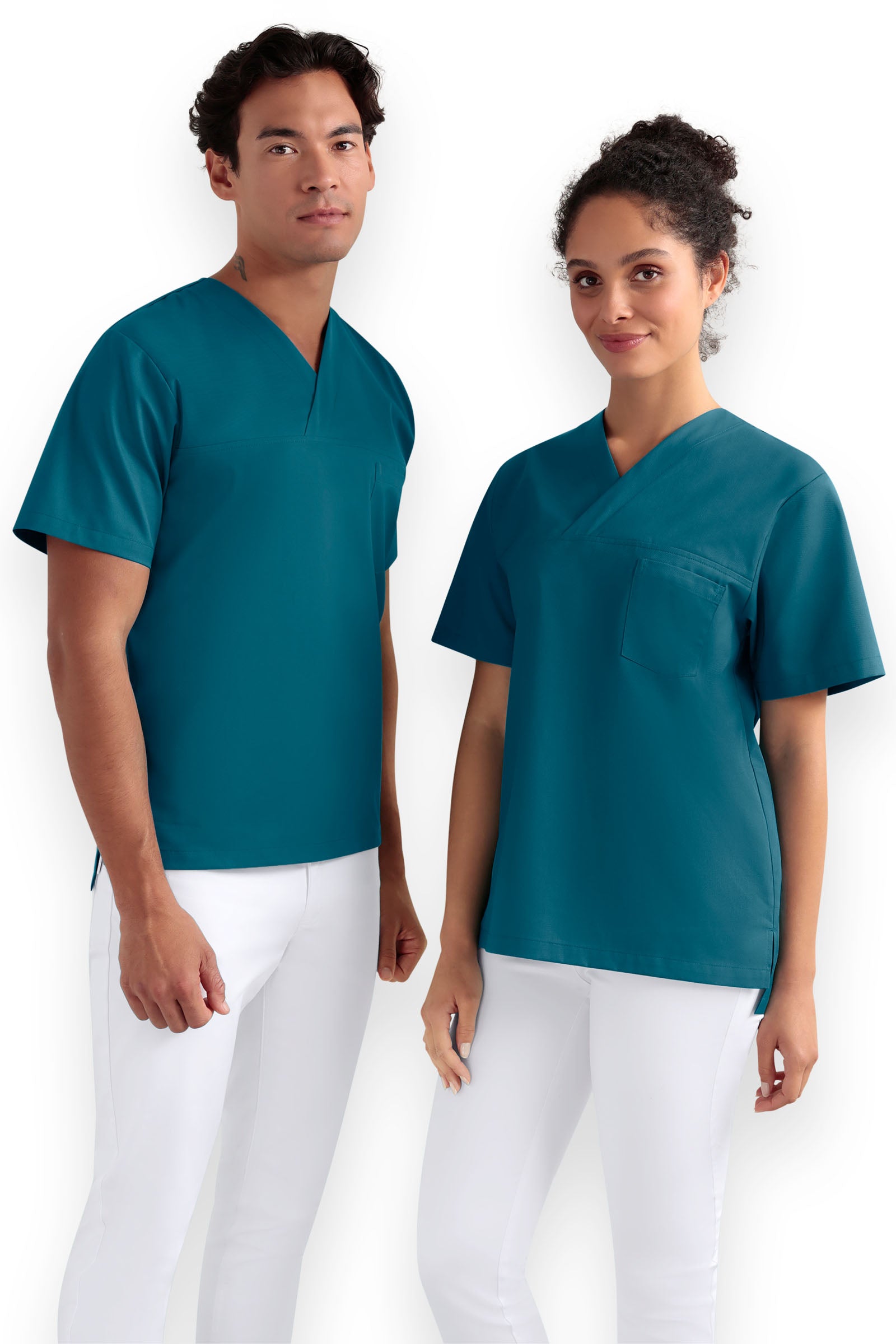 Schlupfkasack Unisex - V-Ausschnitt petrol