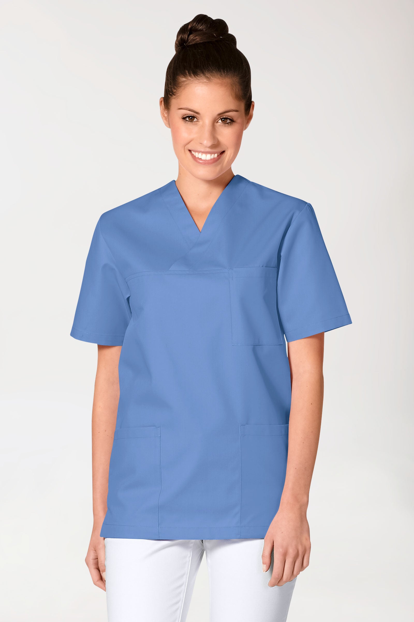 JUST STRONG Schlupfkasack Unisex - V-Ausschnitt petrolblau