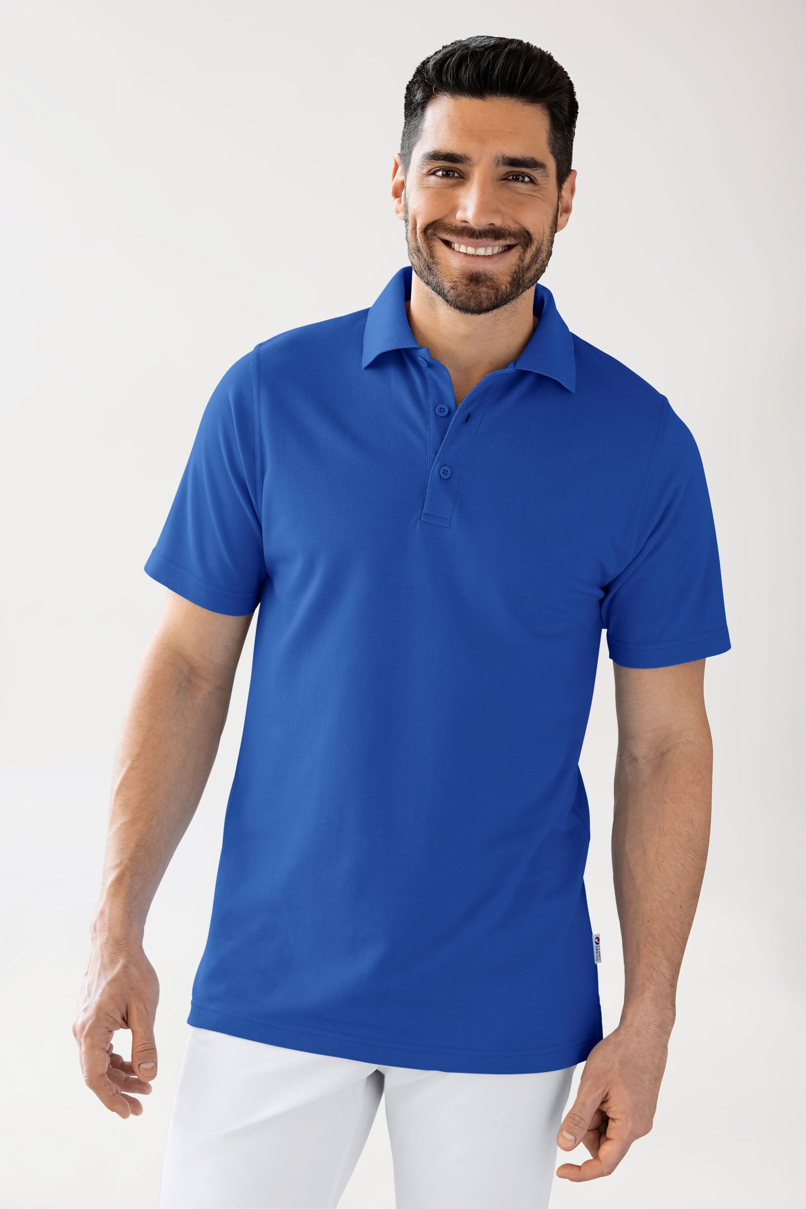 CORE Shirt Unisex - Polokragen königsblau, Vorderansicht 