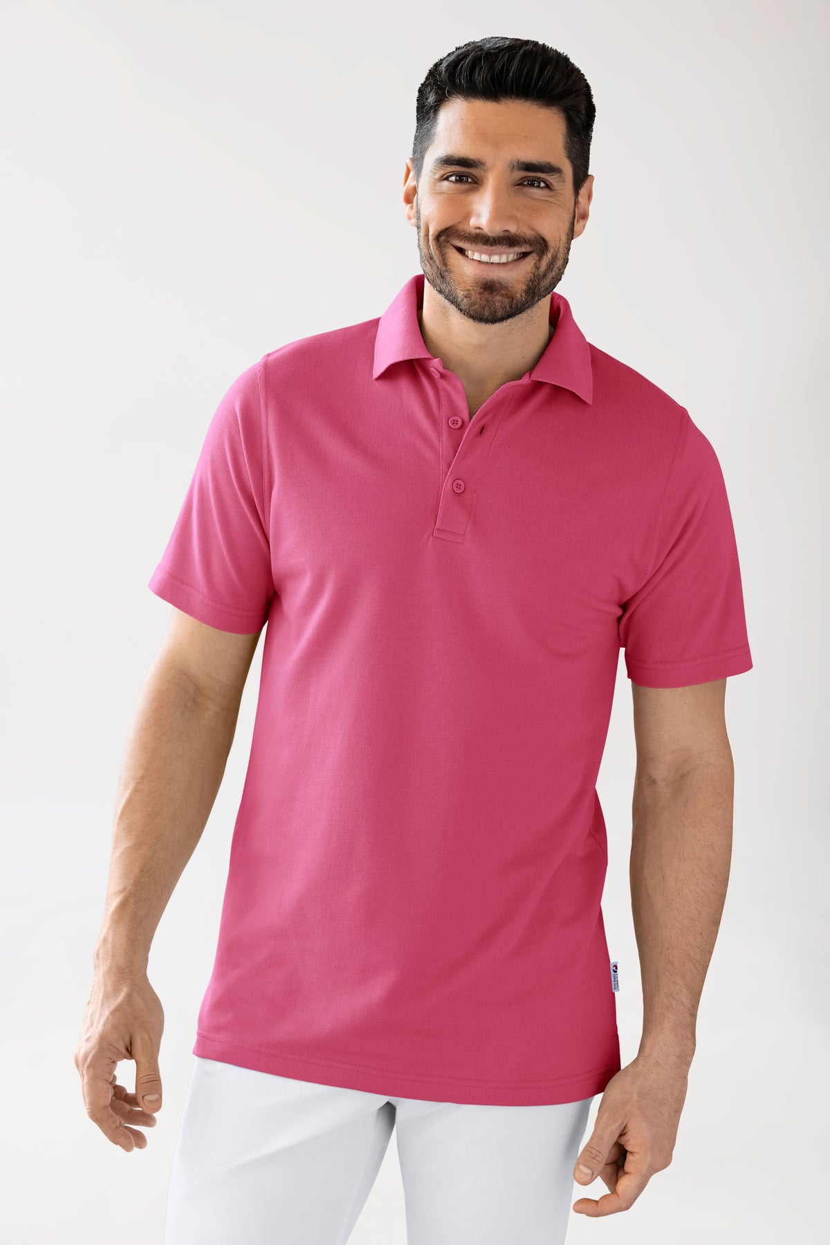 CORE Shirt Unisex - Polokragen rosenholz, Vorderansicht 