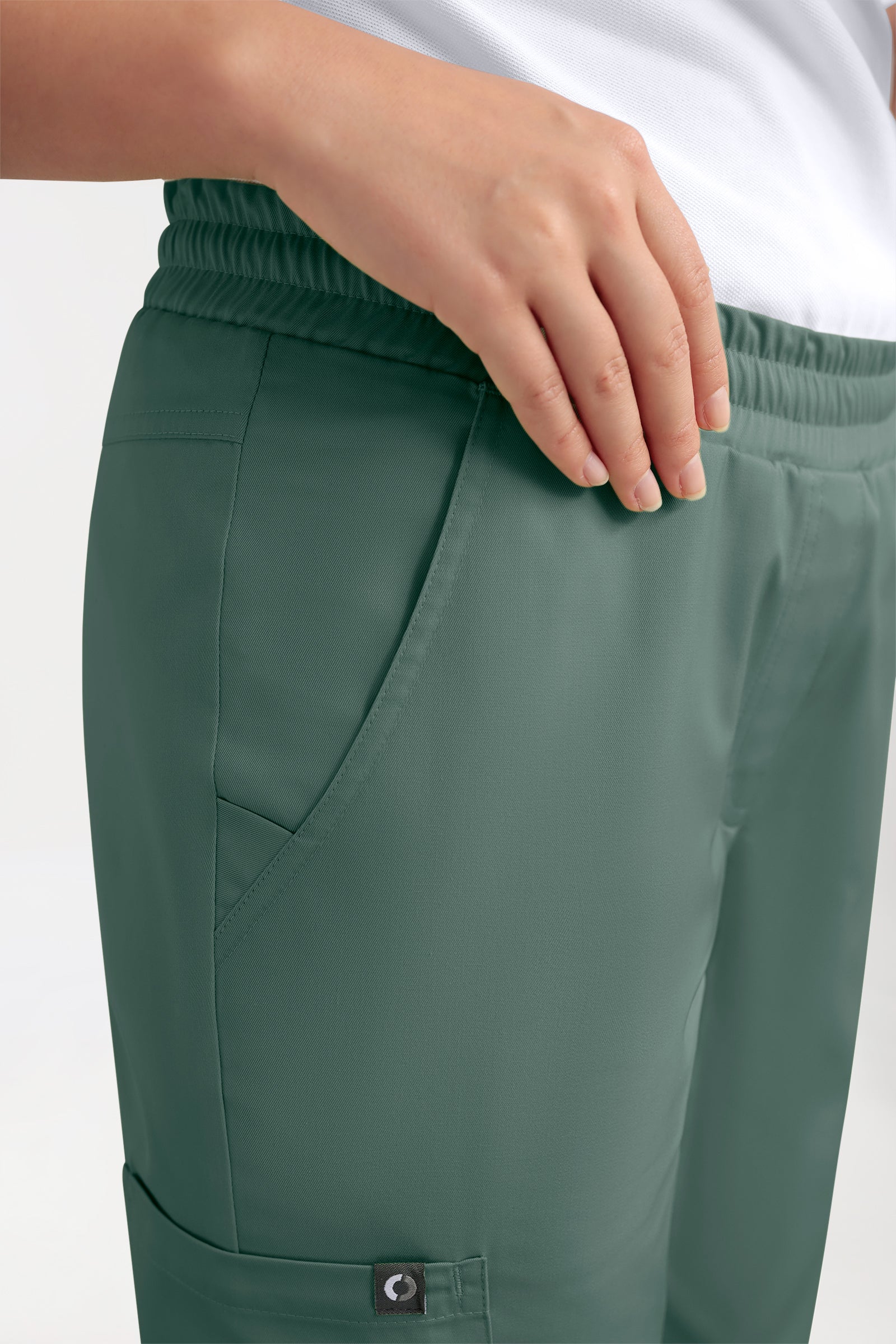 CORE Cargohose Damen - Jogpants Style dunkelgrün