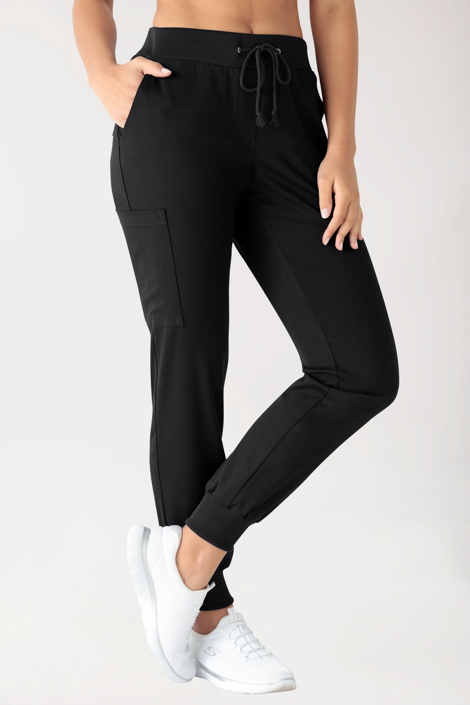 COMFY FLEX Hose Damen - Jogpants schwarz, Vorderansicht 