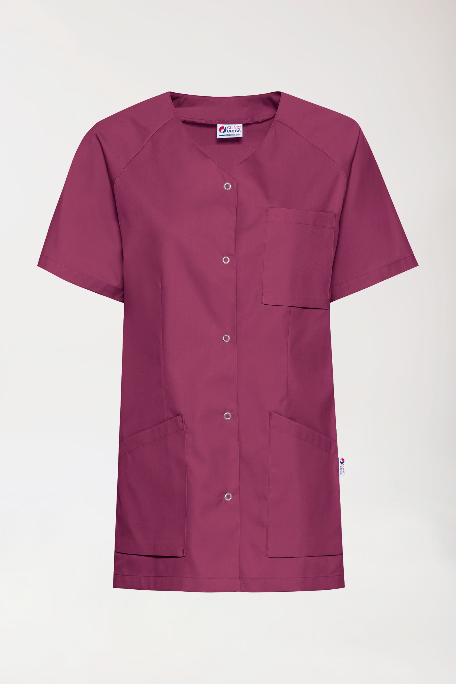 CORE Kasack Damen - durchgeknöpft berry