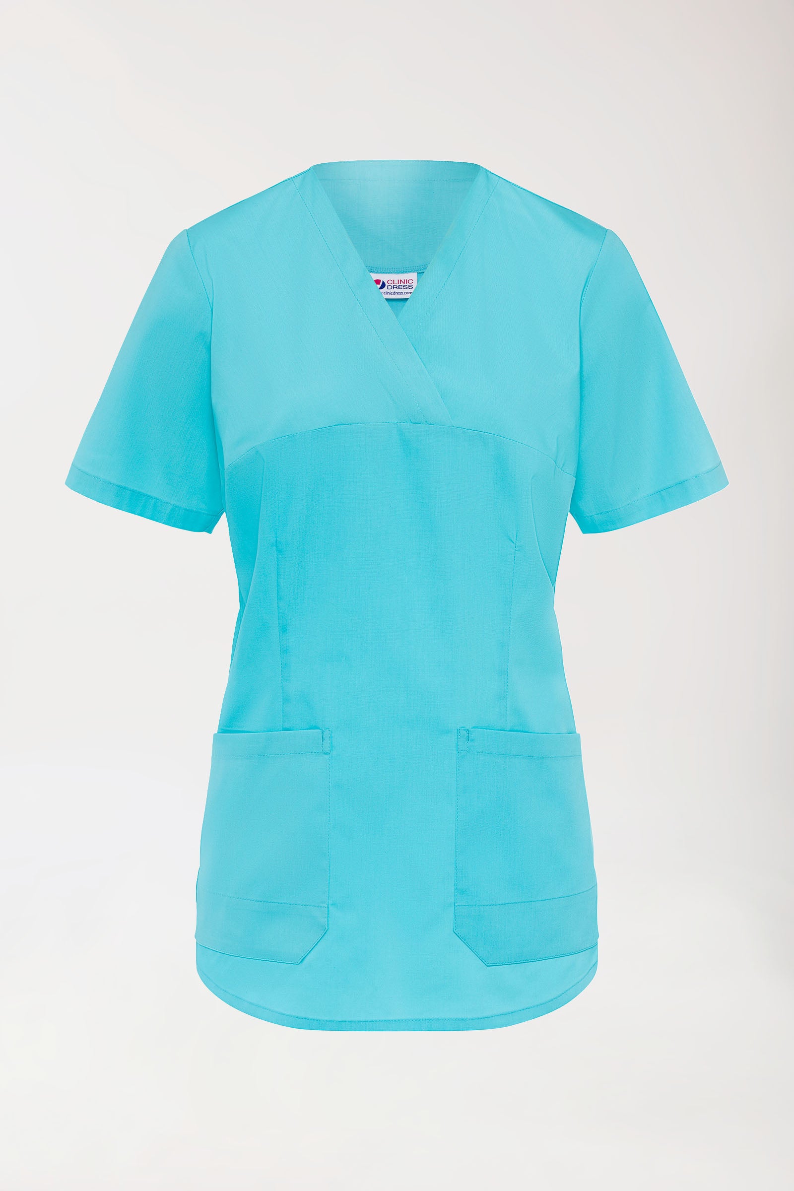 Stretch Schlupfkasack Damen - V-Ausschnitt curaçao