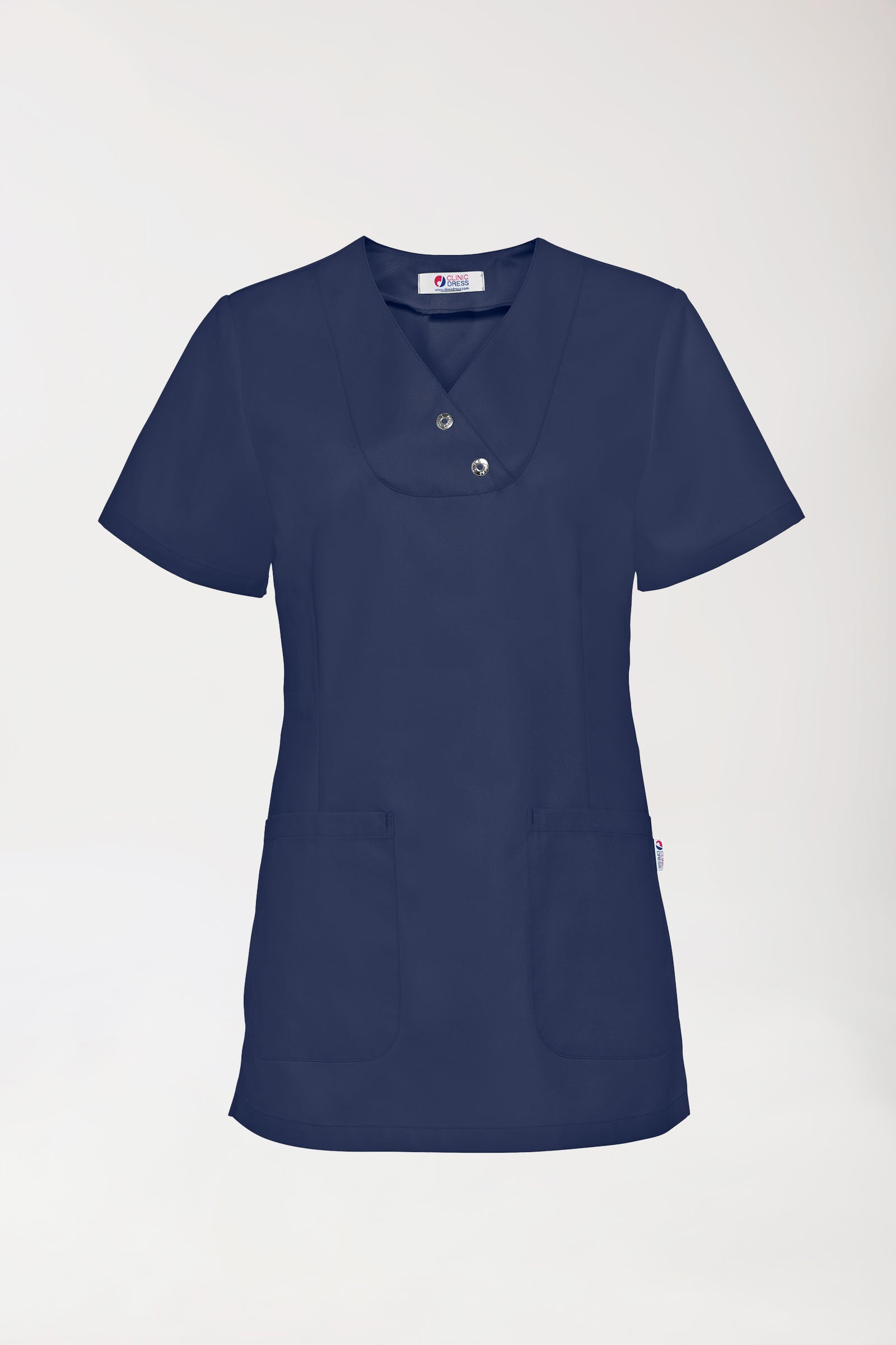 GREEN Schlupfkasack Damen - Druckknöpfe navy, Vorderansicht 