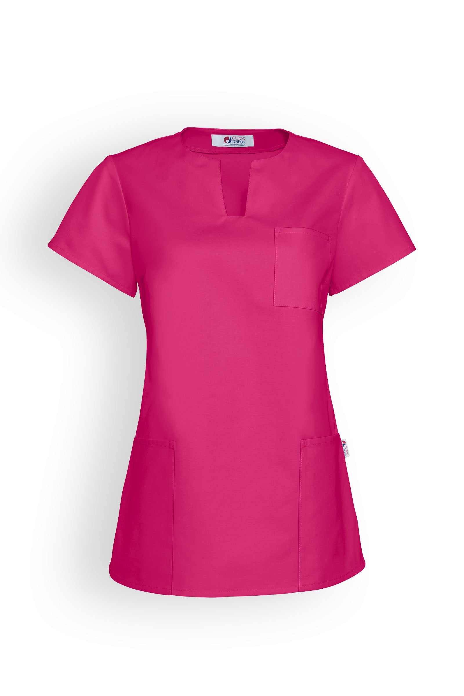 JUST STRONG Schlupfkasack Damen - eckiger Ausschnitt pink