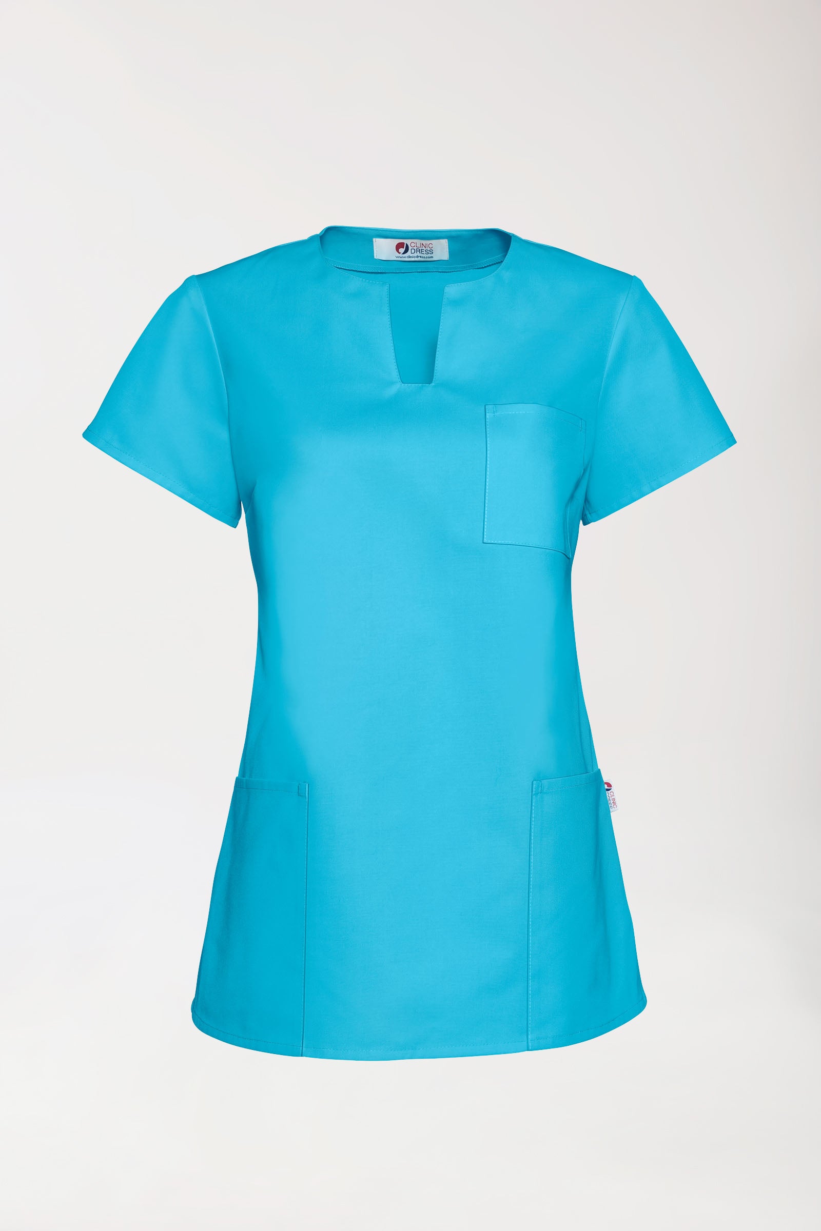 JUST STRONG Schlupfkasack Damen - eckiger Ausschnitt türkis