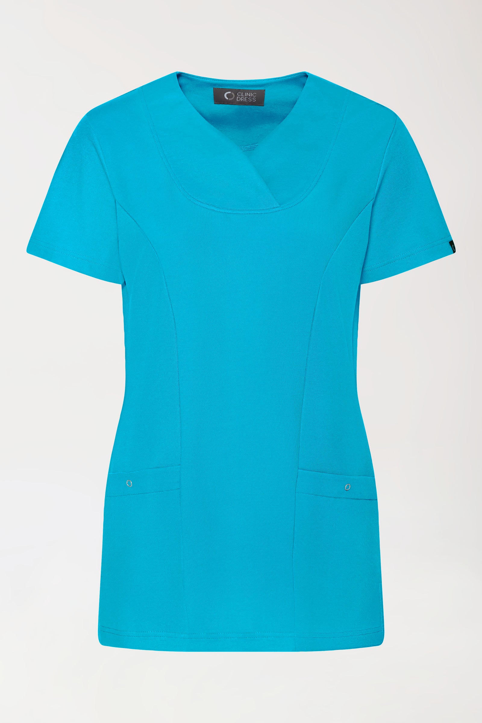 COMFY FLEX Stretch Schlupfkasack Damen - Herzausschnitt türkis