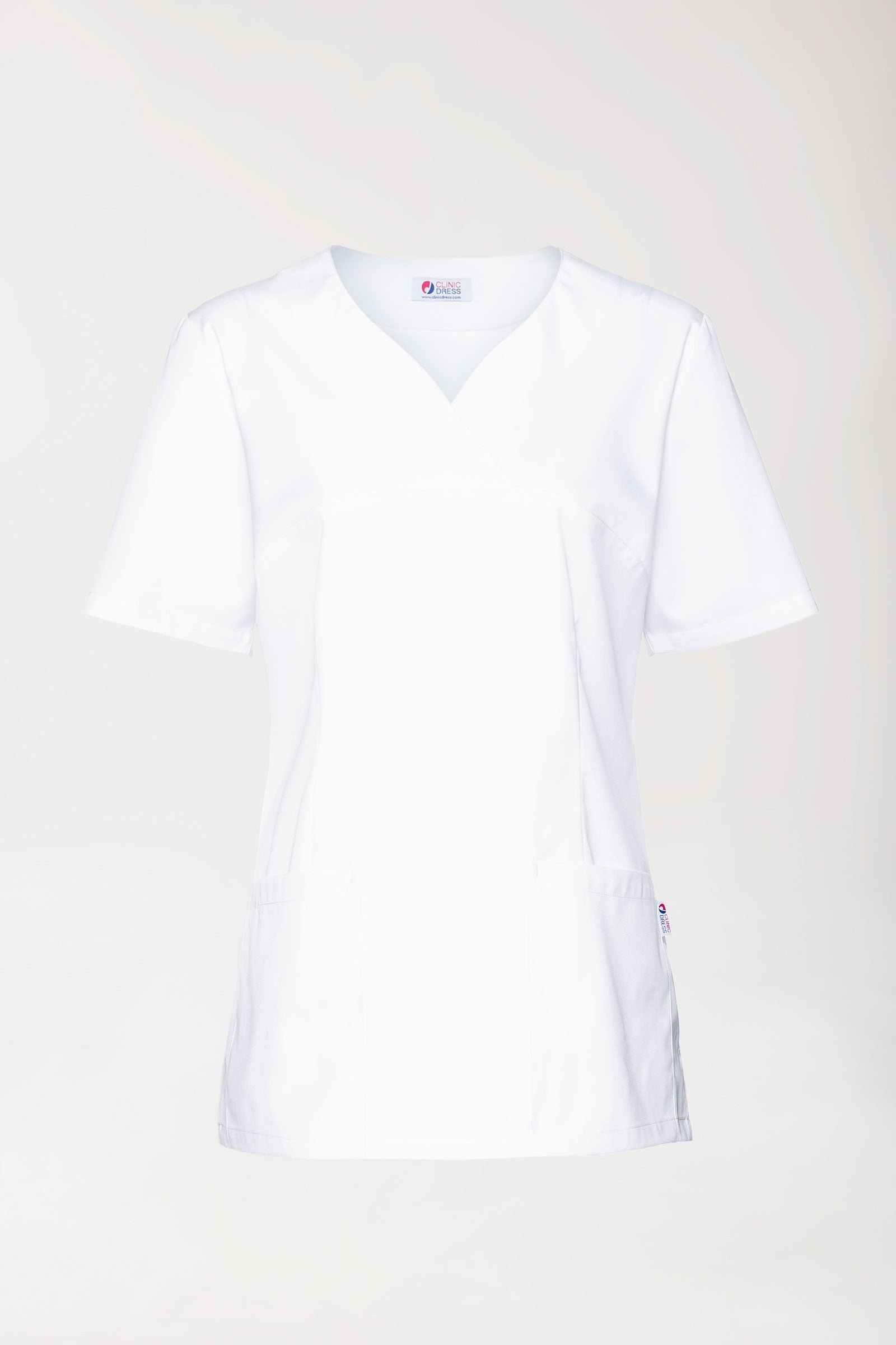 CORE Schlupfkasack Damen - Herzausschnitt weiß