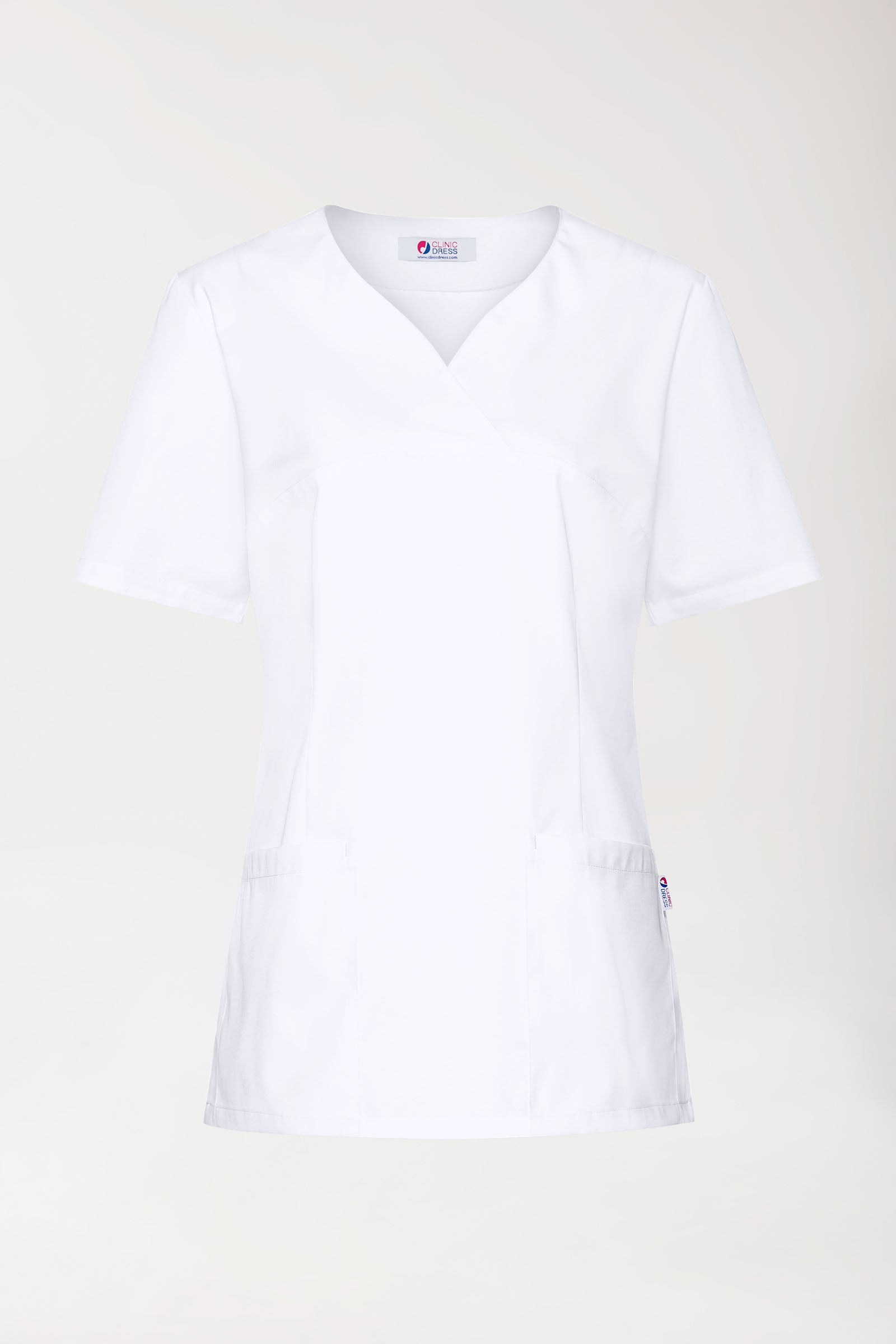 CORE Schlupfkasack Damen - 5er-Pack - Herzausschnitt weiß