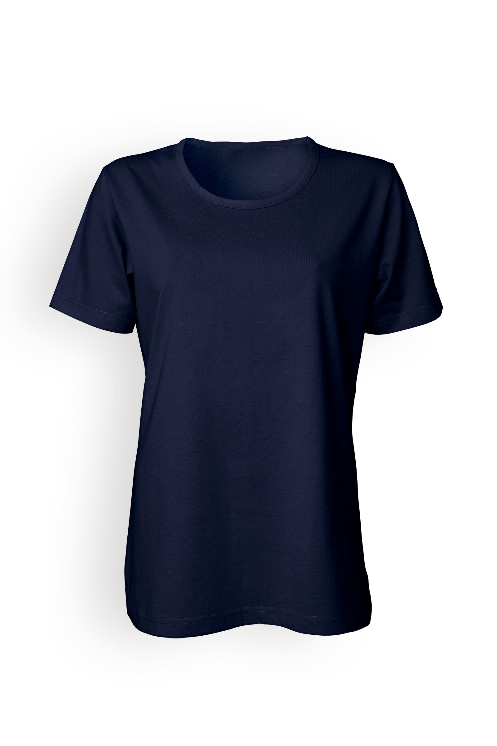 Shirt Damen Industriewäsche geeignet nach EN ISO 15797 - 1/2 Arm nachtblau, Vorderansicht 