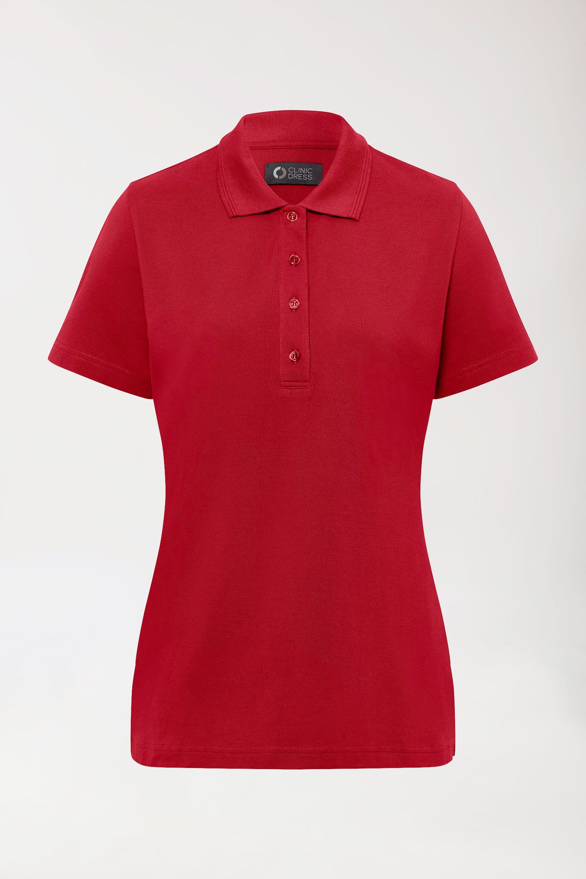 COMFY FLEX Stretch Shirt Damen - Polokragen rot