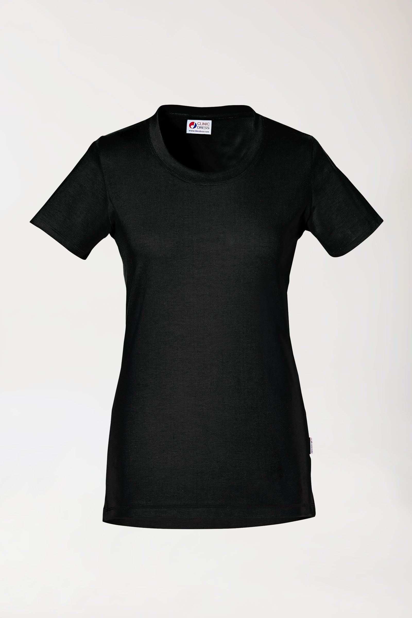 CORE Shirt Damen - Rundhals schwarz, Vorderansicht 