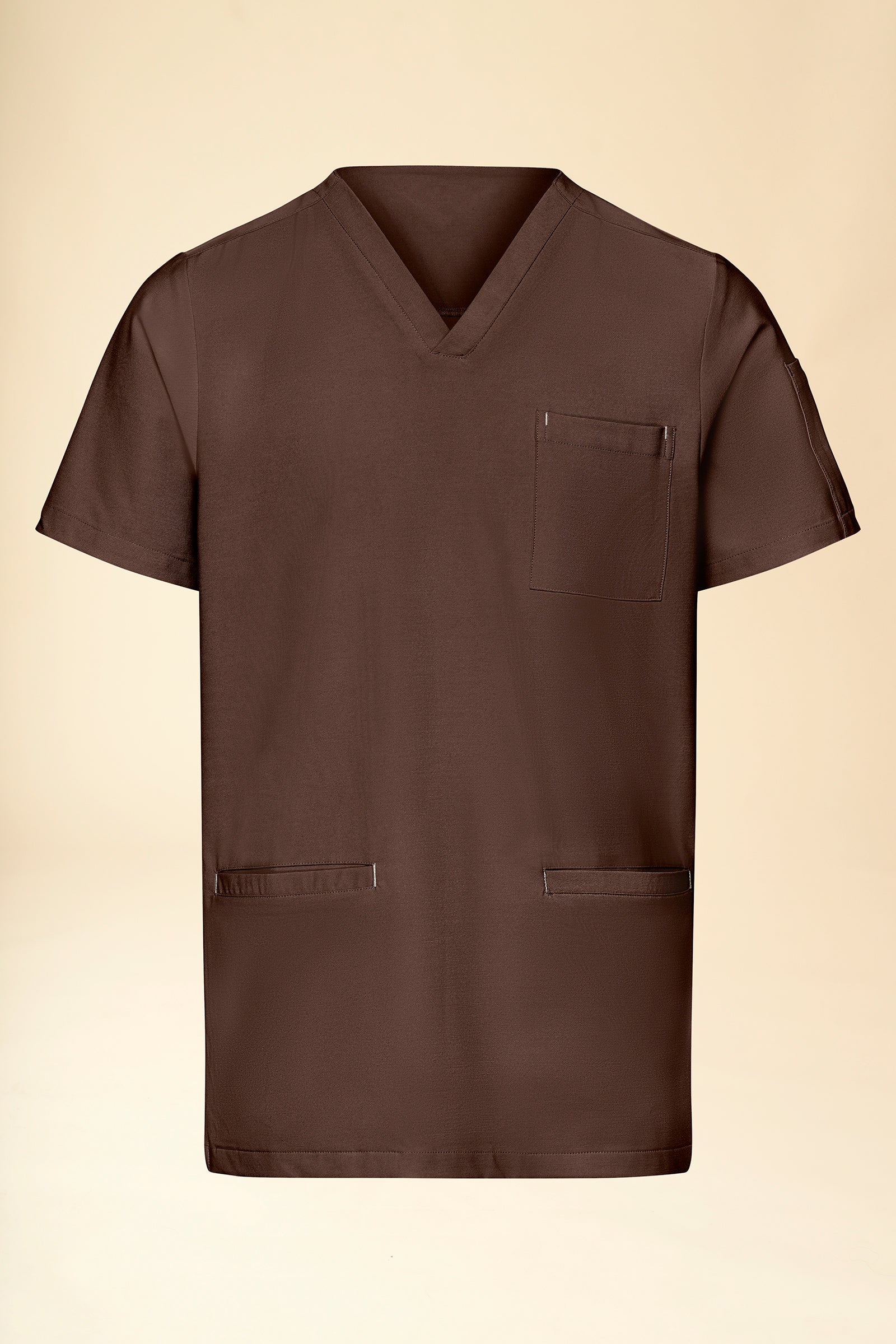 KAERE Schlupfkasack Herren - V-Ausschnitt coffee