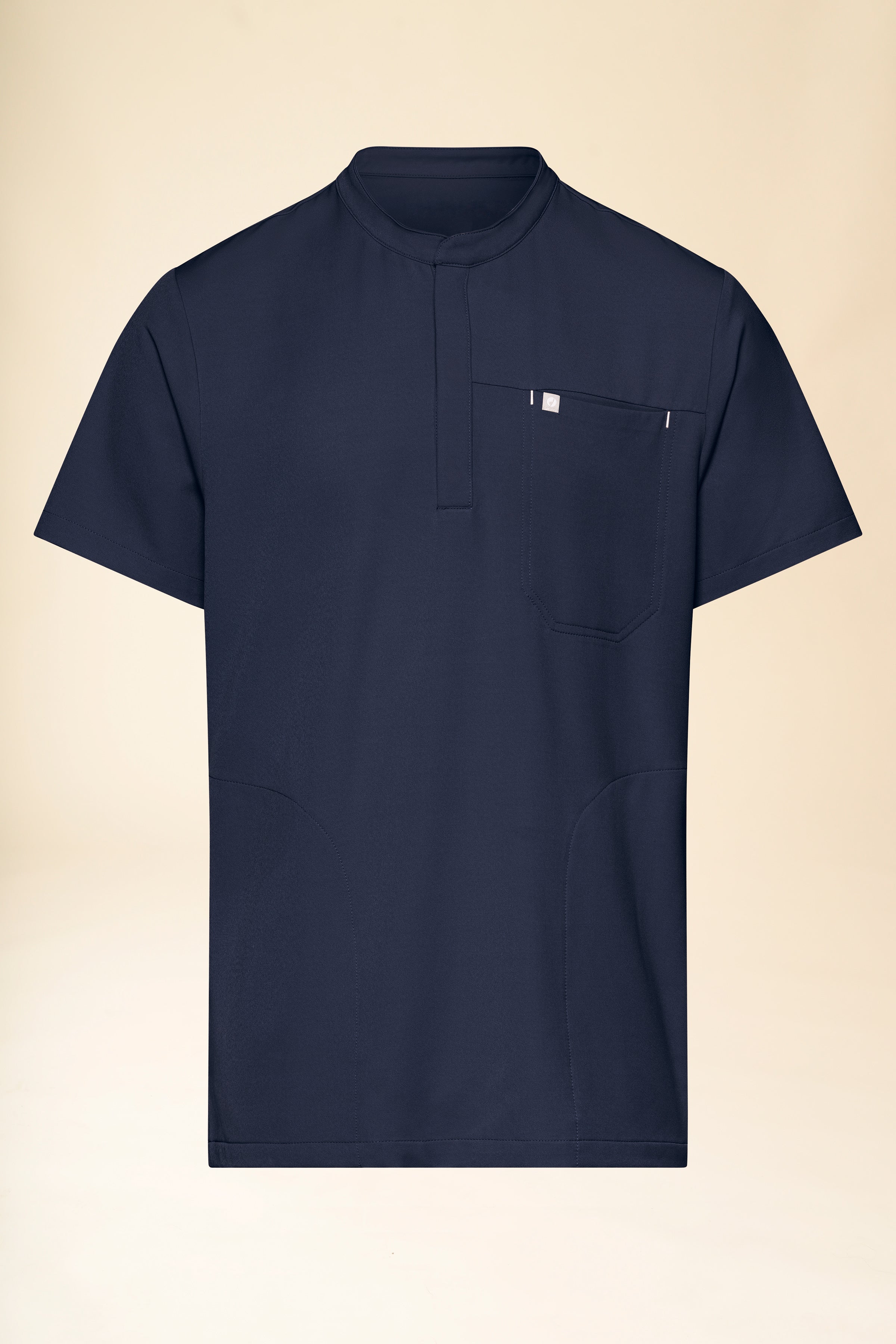 KAERE Schlupfkasack Herren - Stehkragen navy, Vorderansicht 